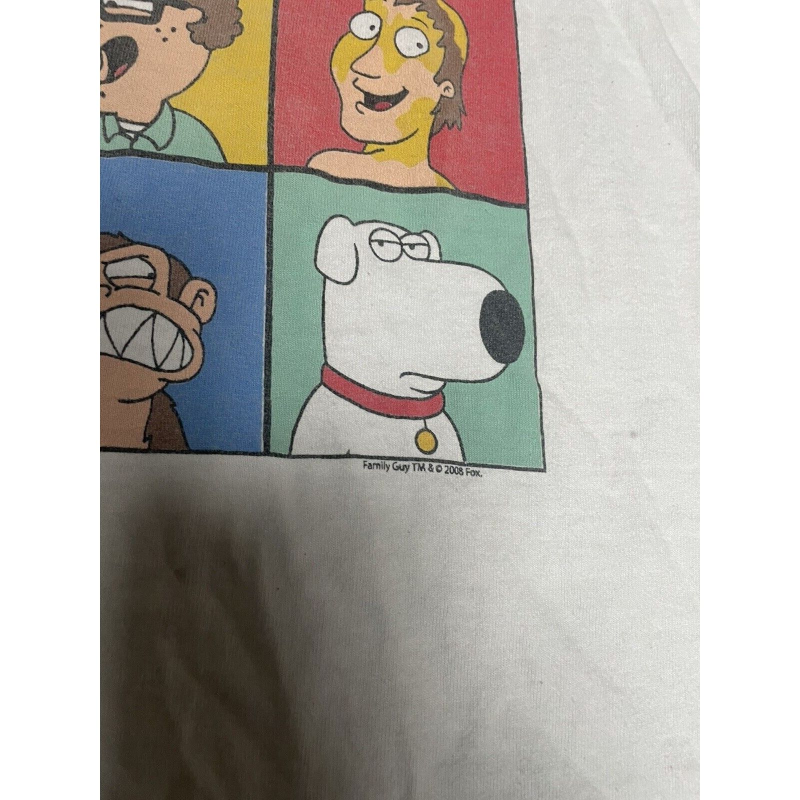 Changes 2008 Family Guy Full Cast T-Shirt Single Stitch Bootleg L Size US L / EU 52-54 / 3 - 4 Thumbnail