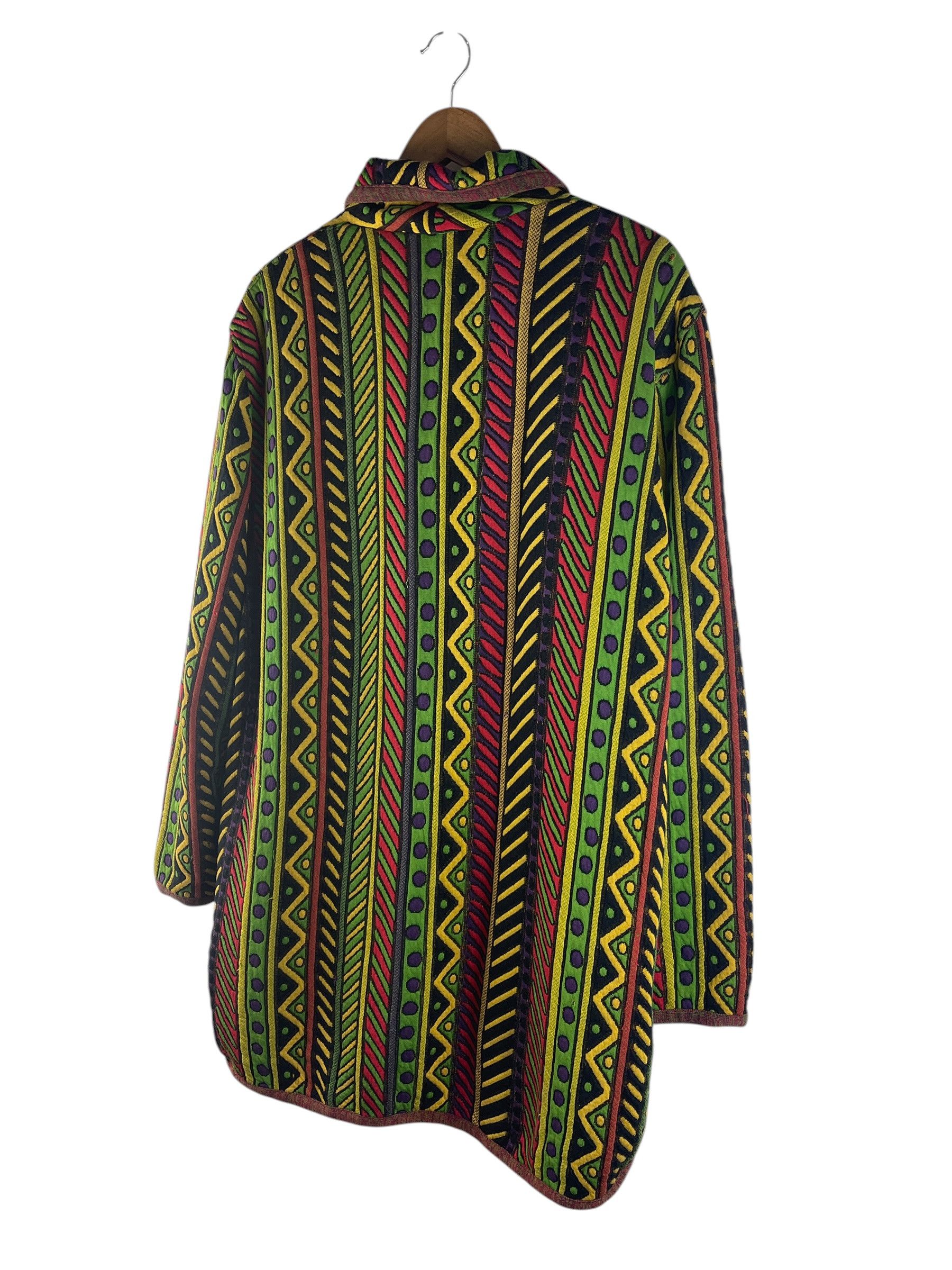 Missoni Missoni Intimo Multicolor Tribal Jacquard Knit Cardigan Size L / US 10 / IT 46 - 7 Thumbnail