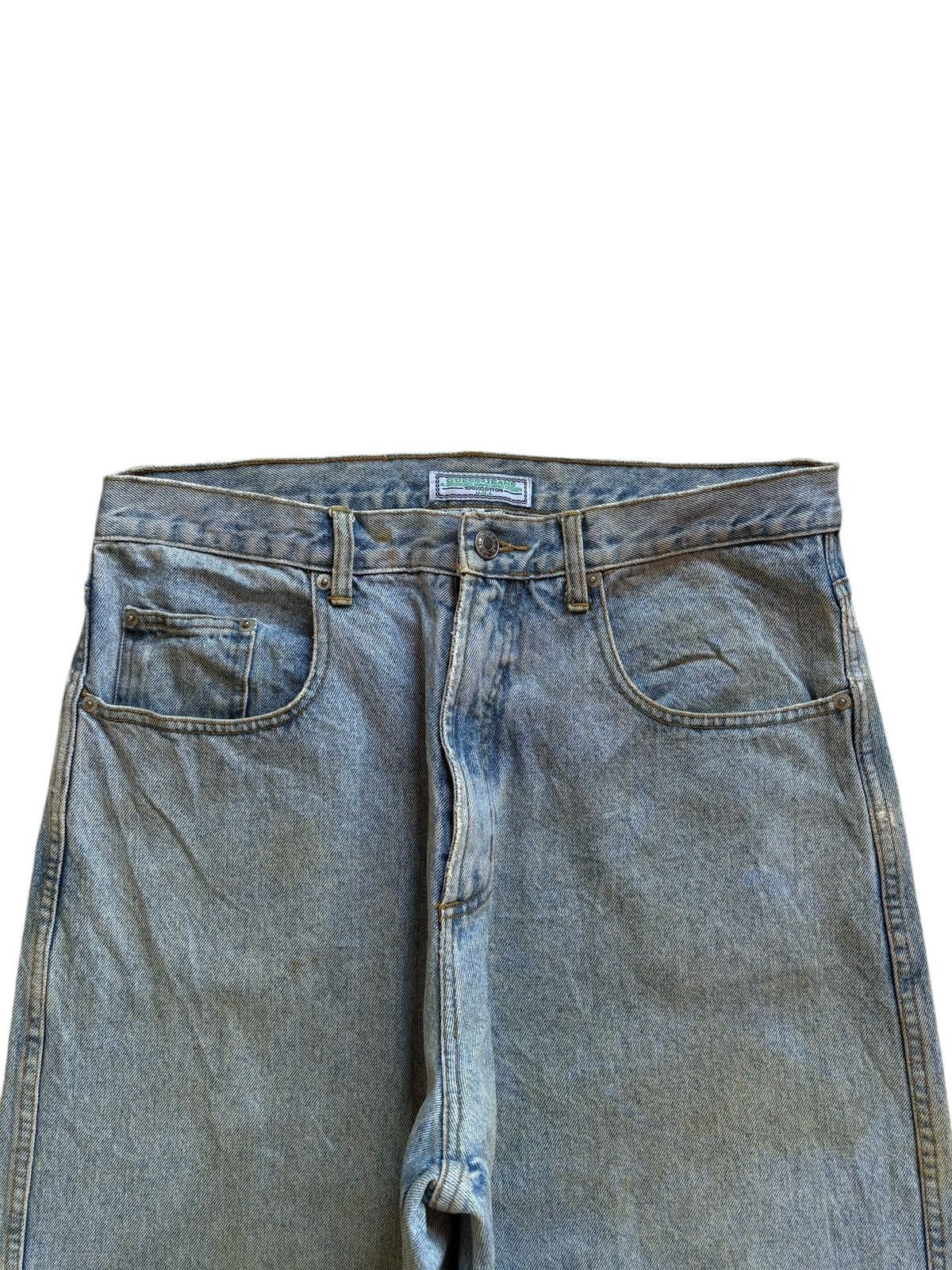 Georges Marciano × Guess Vintage Guess Georges Marciano Blue Wash Distress Baggy Jean Size US 32 / EU 48 - 4 Thumbnail