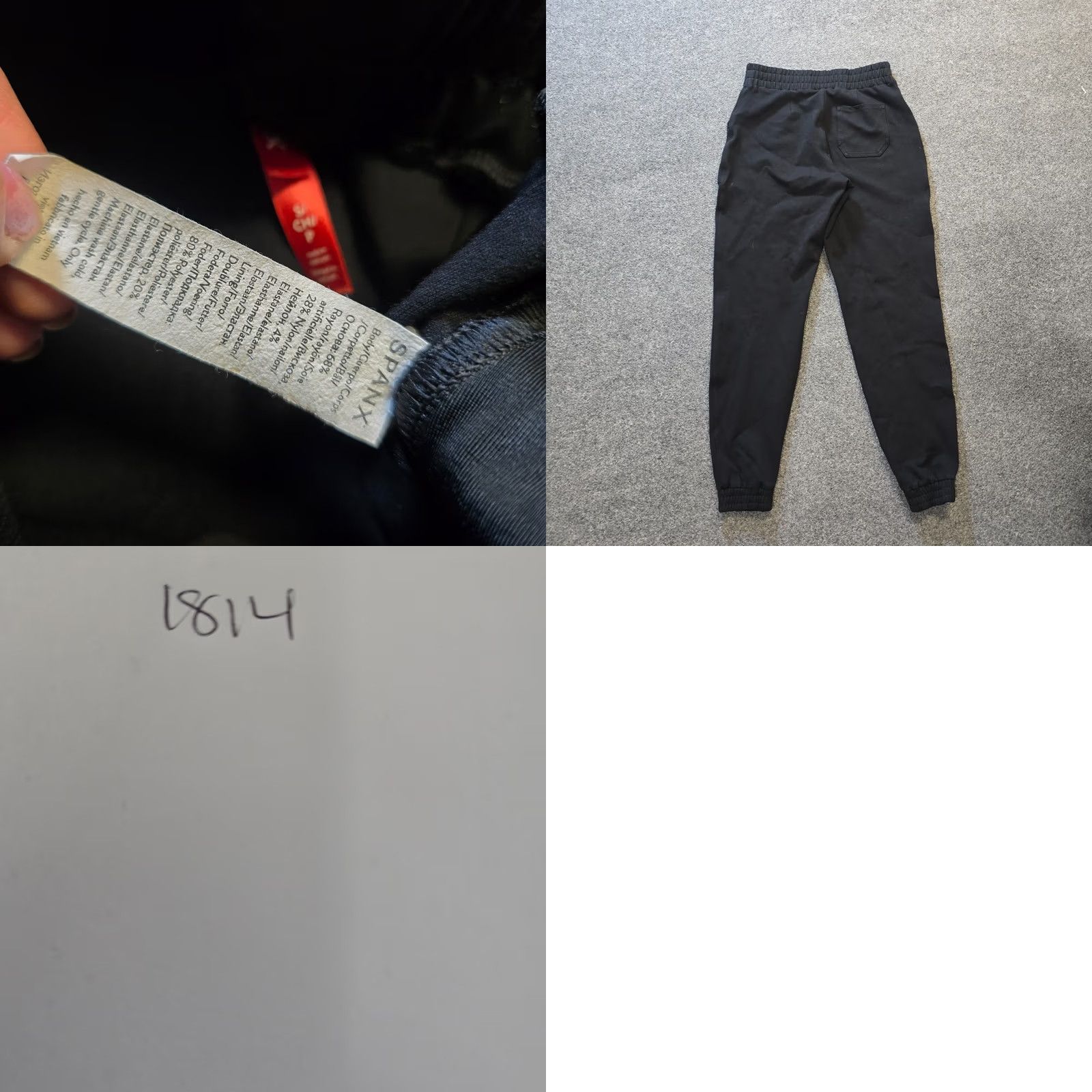 Spanx Spanx Pants Womens Size Small Black Joggers Pockets Pull On Casual Pant Tapered Inseam 28 in Stretch Regular Size 28" / US 6 / IT 42 - 8 Thumbnail