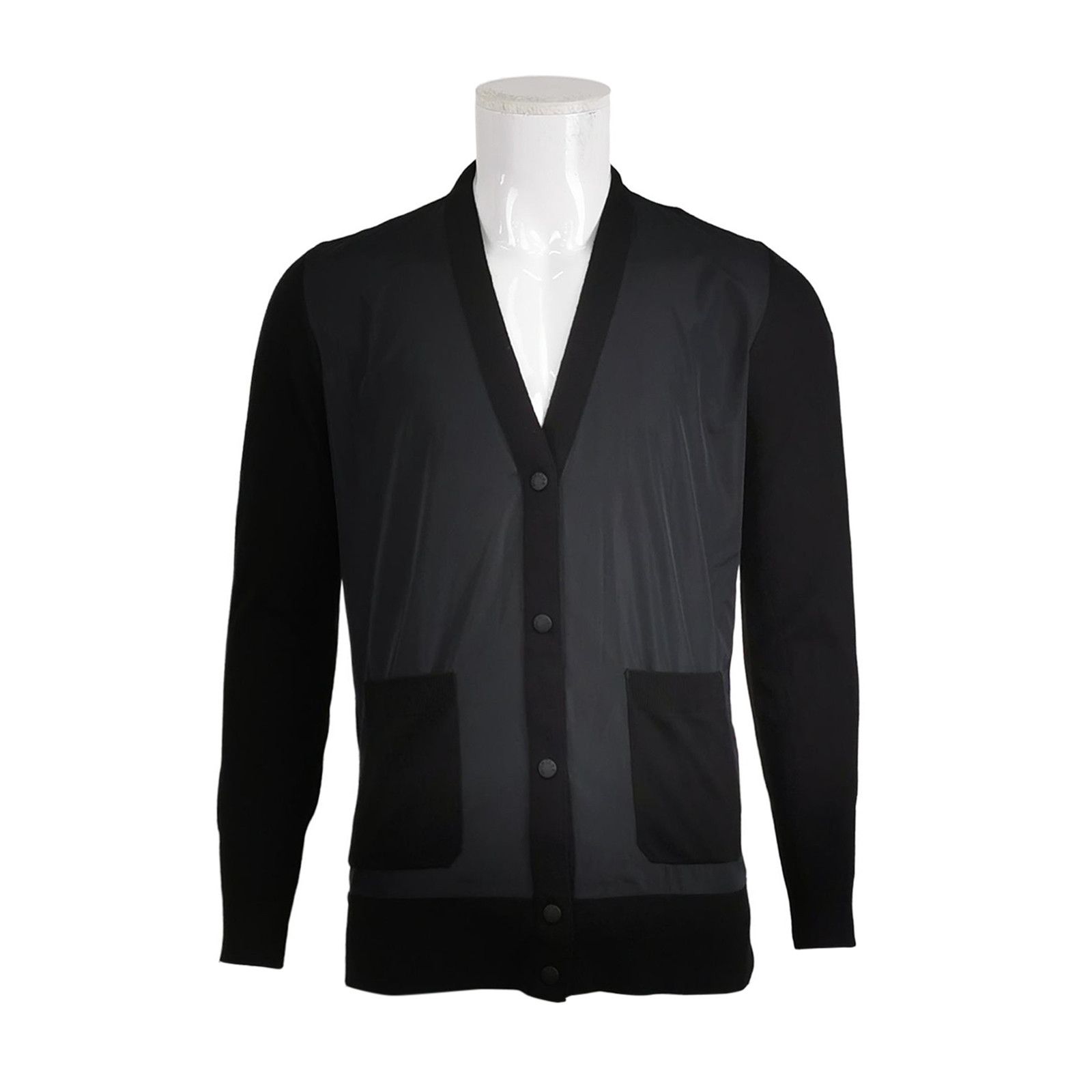 Moncler Moncler Hybrid Wool Cardigan Size M Size US M / EU 48-50 / 2 - 1 Thumbnail
