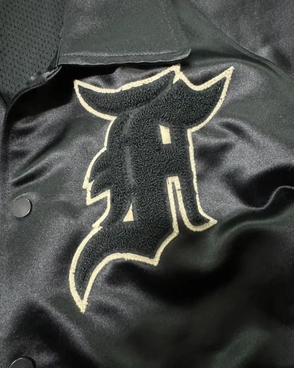 Fear of God Fear Of God Fifth Satin Manuel Baseball Jacket Size US XL / EU 56 / 4 - 3 Thumbnail