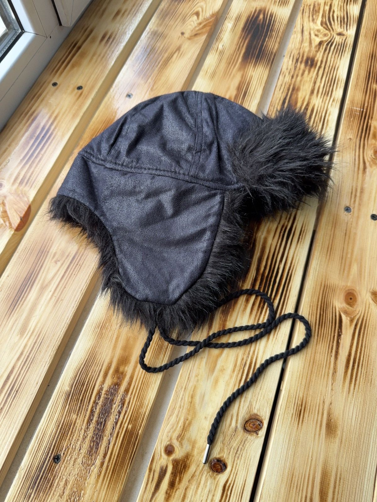 Le Grande Bleu (L.G.B.) Vintage Y2K Fuzzy Fur Ushanka Hat if six was nine LGB Style Size ONE SIZE - 4 Thumbnail
