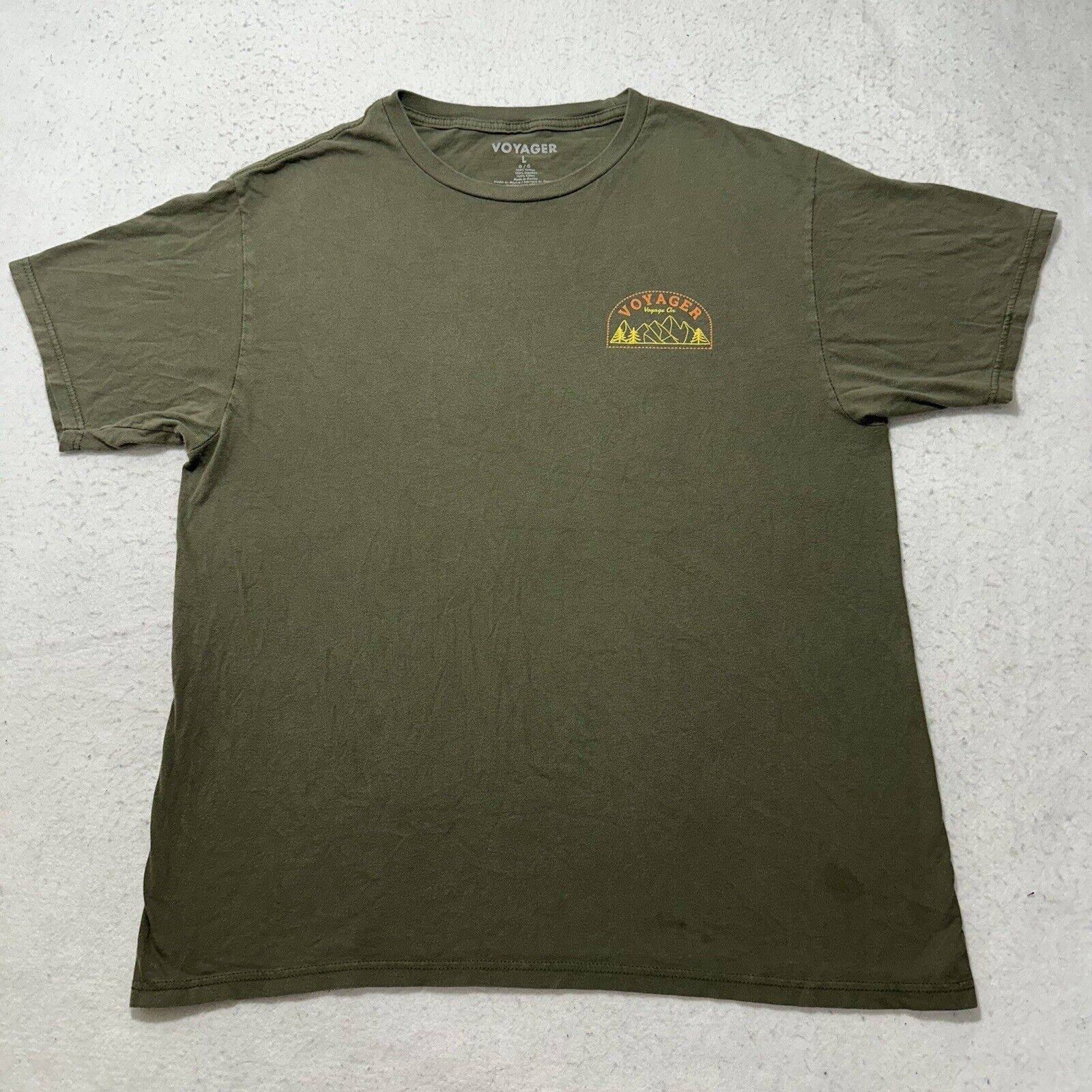 Other Voyager Large Crewneck Graphic T Shirt Outdoors Olive Green Size US L / EU 52-54 / 3 - 5 Thumbnail