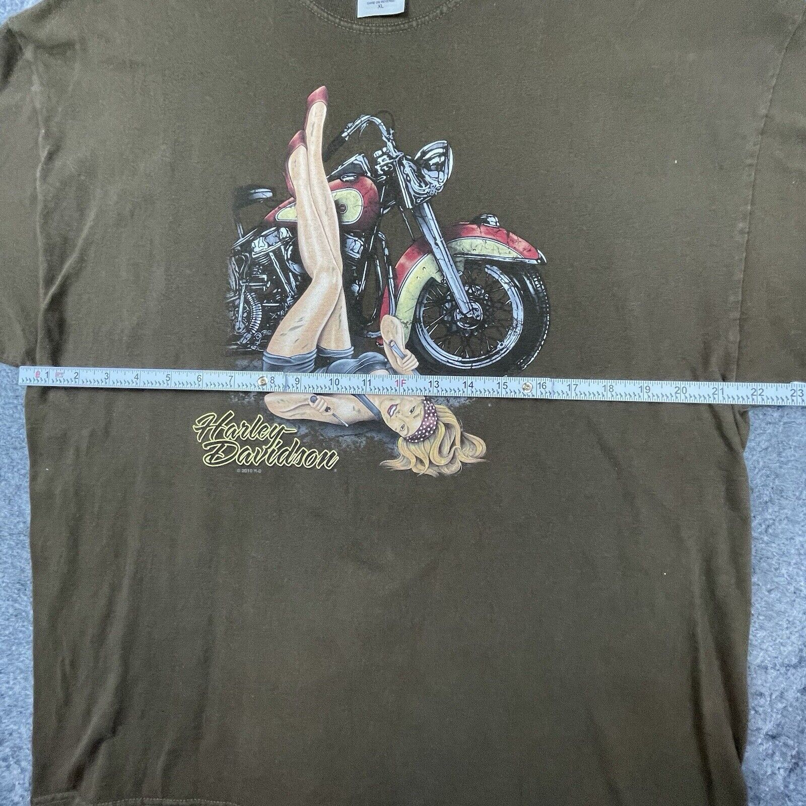 Harley Davidson Harley Davidson Shirt XL PinUp Girl Mechanic Antelope Valley Size US XL / EU 56 / 4 - 5 Thumbnail