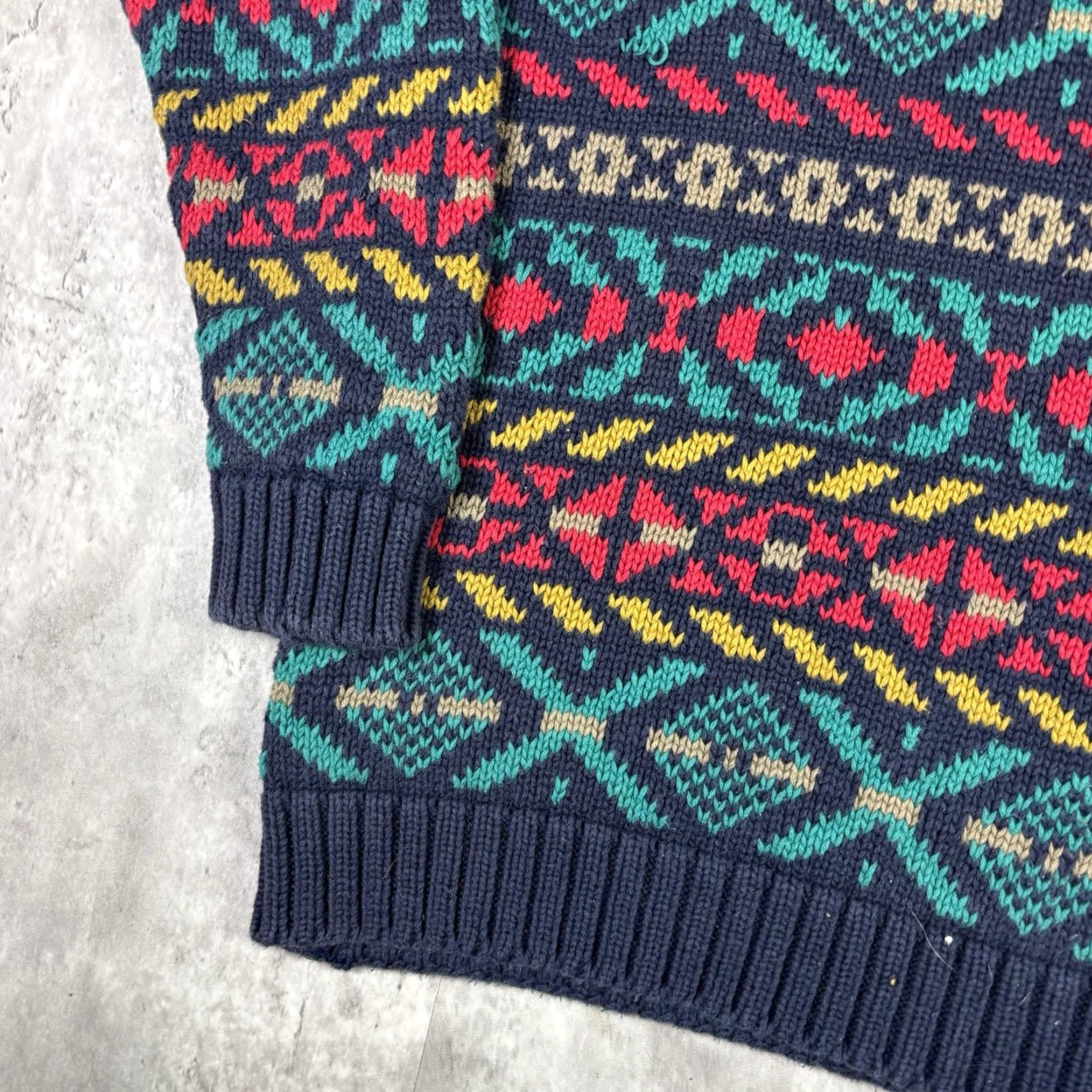 Vintage VINTAGE Current Edition Striped Cotton Pullover Knit Sweater Adult Large Men Crew Neck Size US L / EU 52-54 / 3 - 6 Thumbnail
