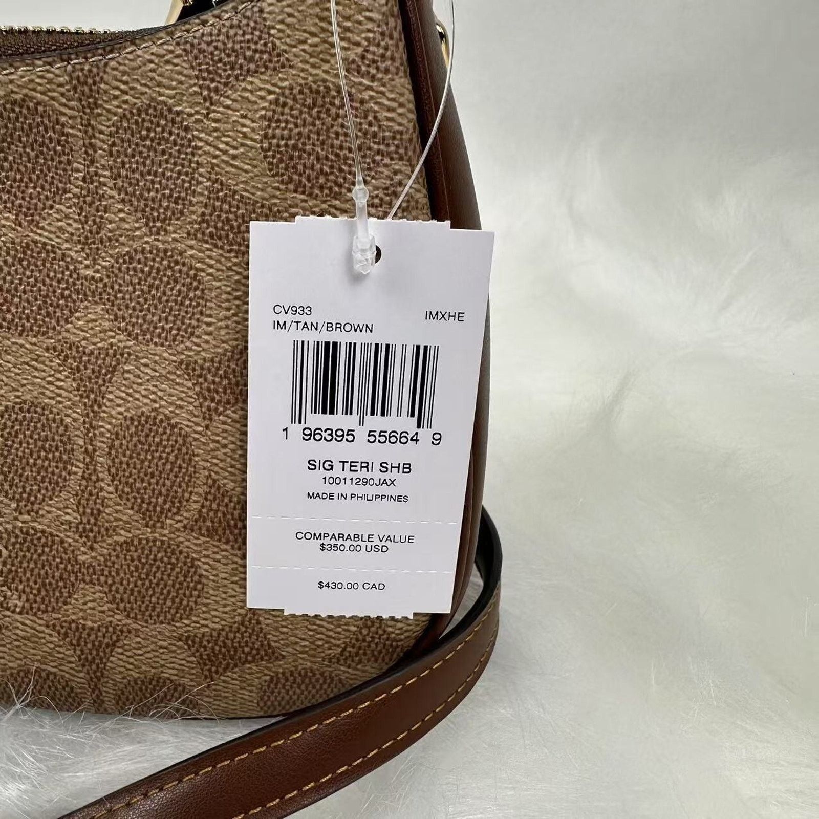 Coach Coach Teri Shoulder Crossbody Bag Signature Canvas/Tan/Brown Size ONE SIZE - 5 Thumbnail