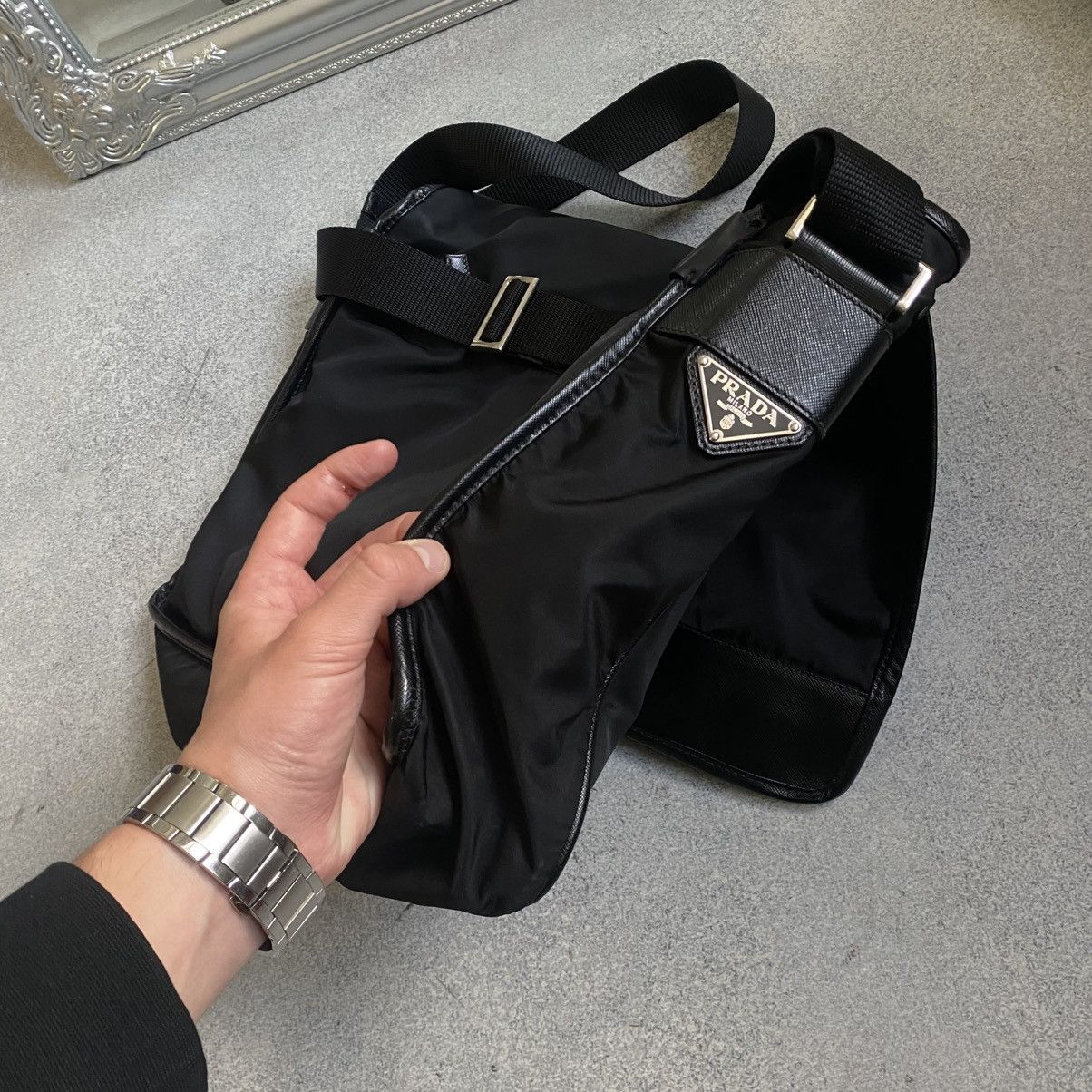 Prada Prada Bag Nylon Messenger Crossbody Size ONE SIZE - 4 Thumbnail
