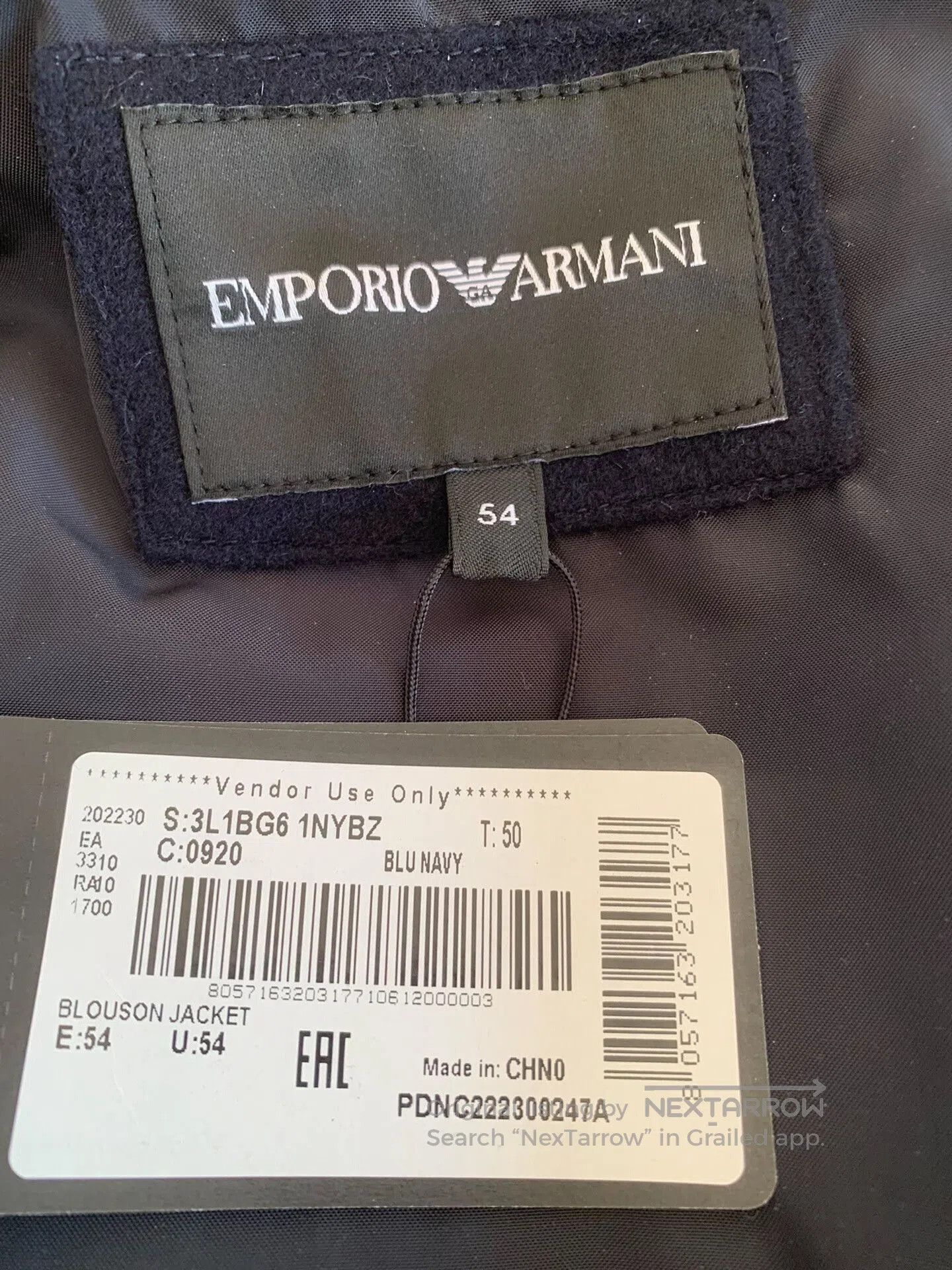 Emporio Armani Emporio Armani Cashmere Wool Jacket. Size US L / EU 52-54 / 3 - 4 Thumbnail