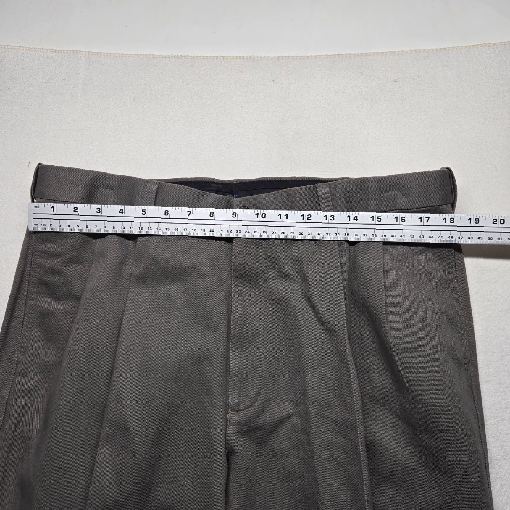 Savane Savane Pants Khakis Men 38 Regular Flat Front Cotton Gray Waist 38 Inseam 30 Vintage No? Size US 38 / EU 54 - 5 Thumbnail