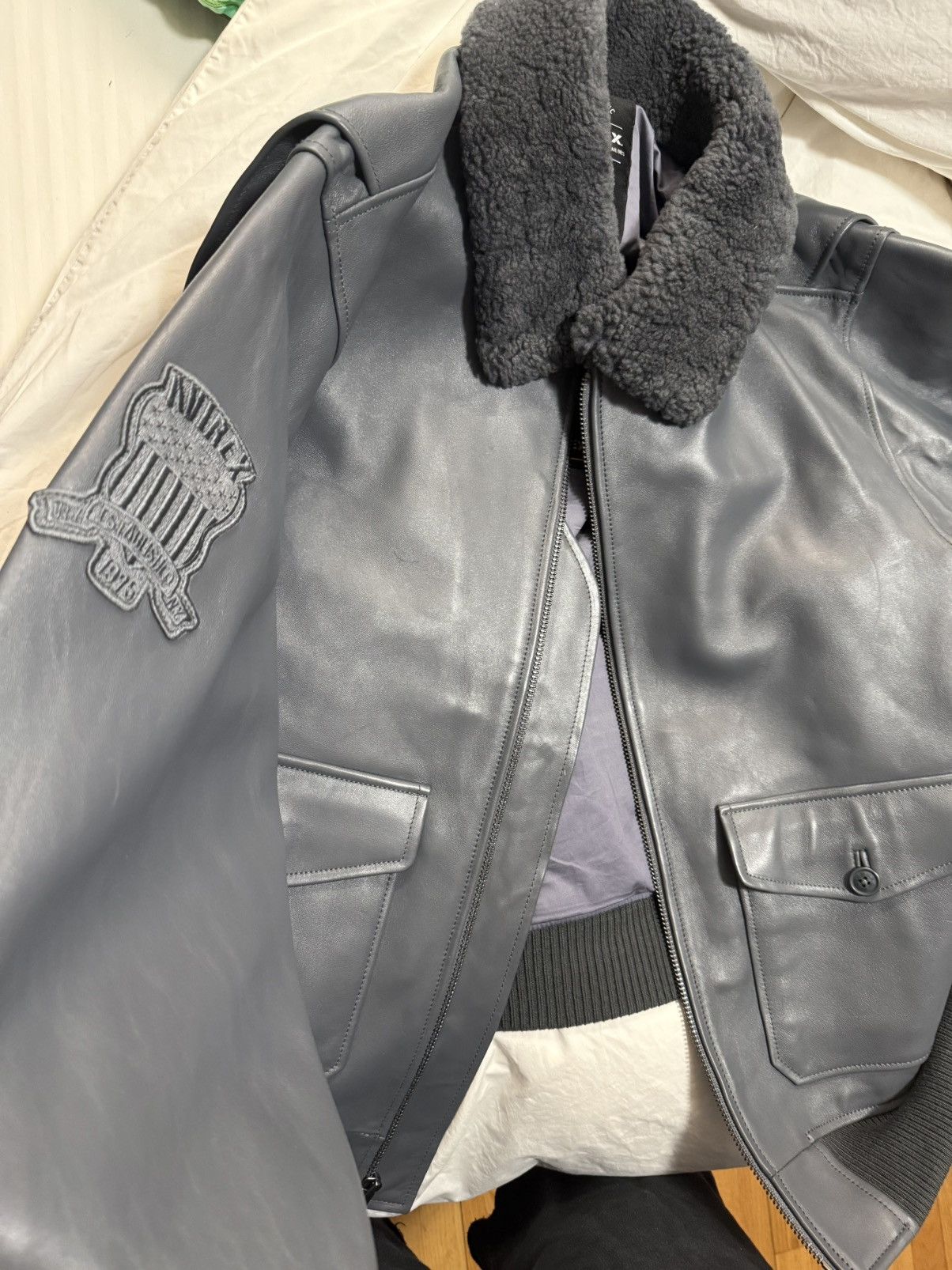 Avirex Avirex leather sherling jacket Size US XXL / EU 58 / 5 - 2 Thumbnail