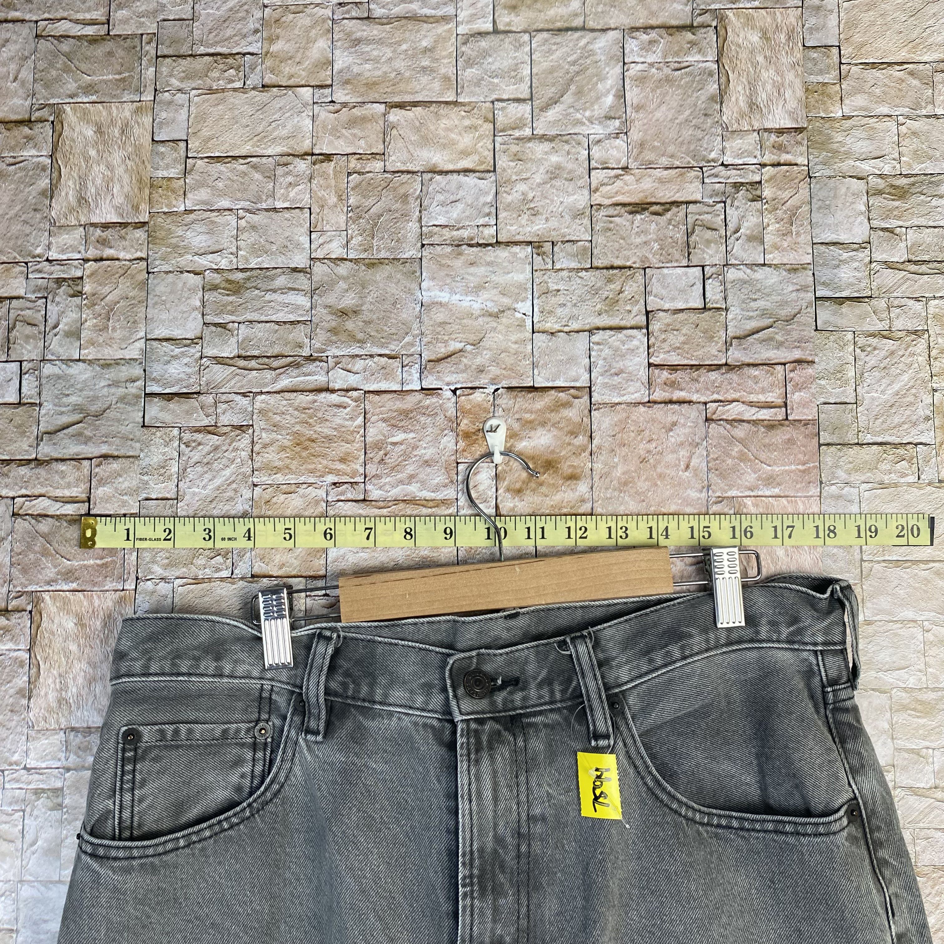 Japanese Brand GU japan grey Denim vintage Pants #7594 Size US 34 / EU 50 - 4 Thumbnail