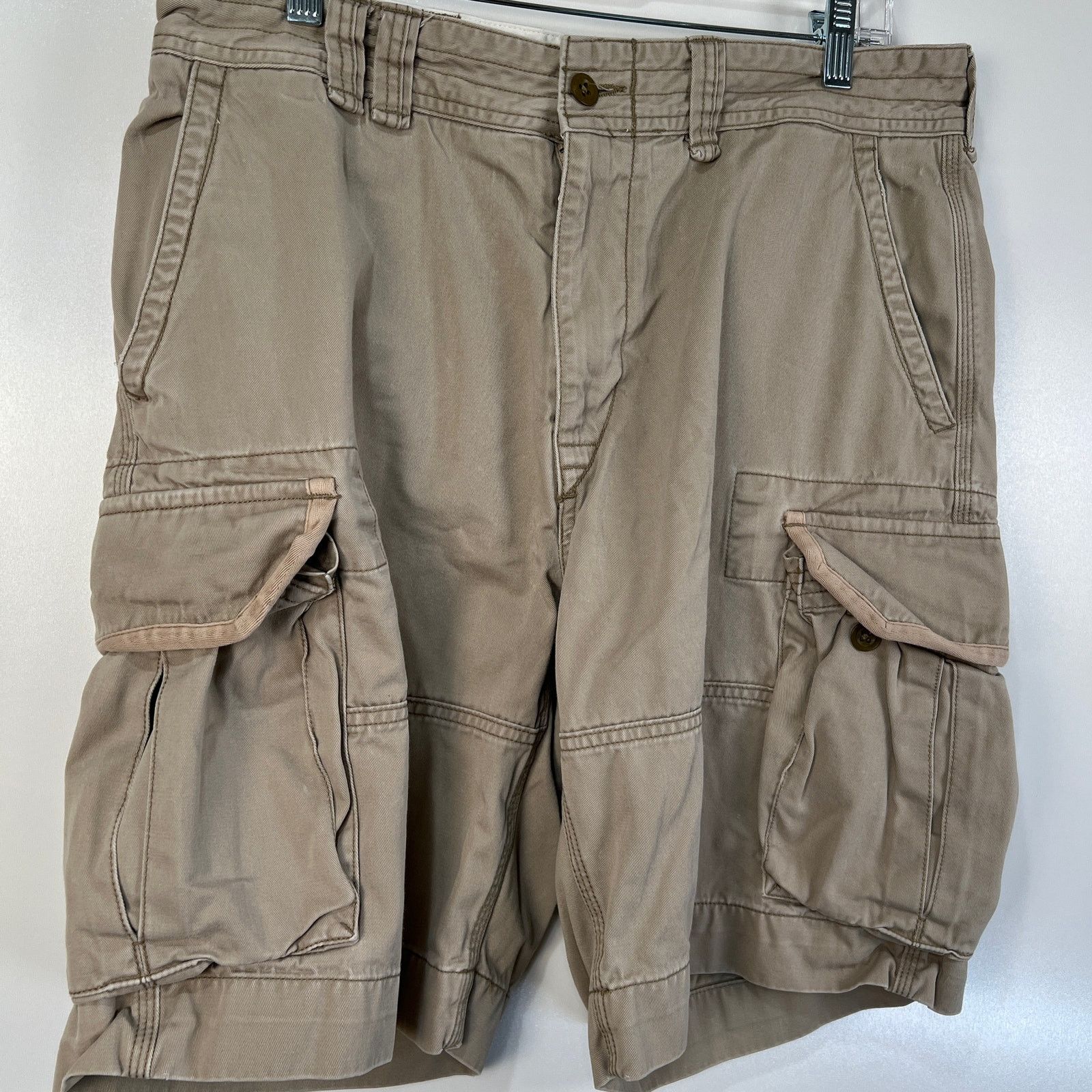 Polo Ralph Lauren × Vintage Polo Ralph Lauren Cargo Shorts Vintage 90s Khaki Size US 34 / EU 50 - 2 Thumbnail