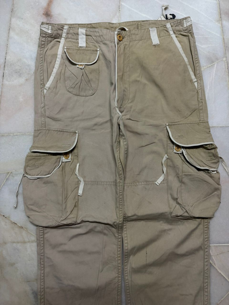 PPFM 💥Insane💥90s Japanese Bondage Parachute Thrashed Faded Cargo Size US 33 - 4 Thumbnail