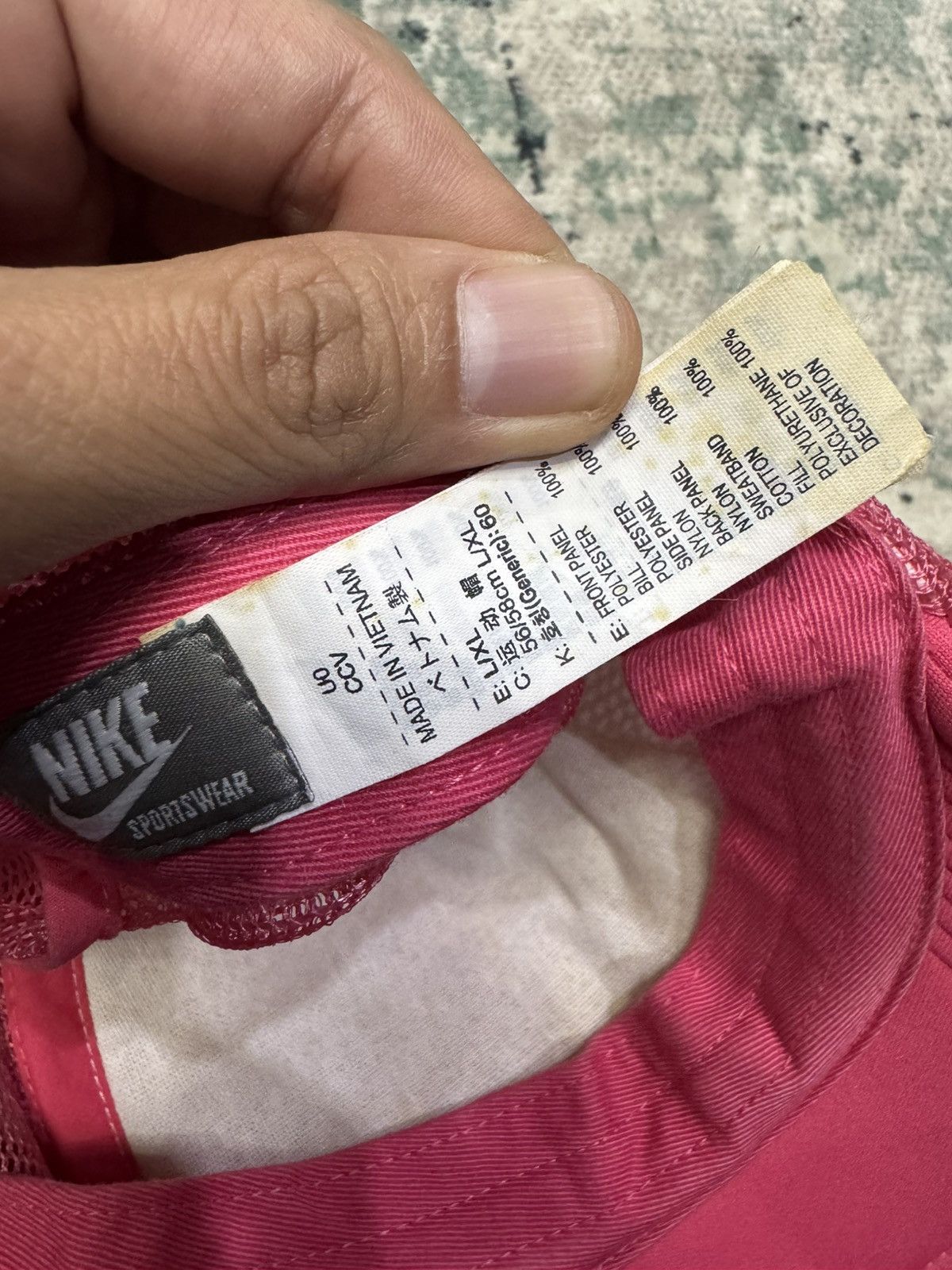 Nike × Vintage VINTAGE NIKE SPELL OUT TRUCKER SNAP BUTTON CAP Size ONE SIZE - 5 Thumbnail