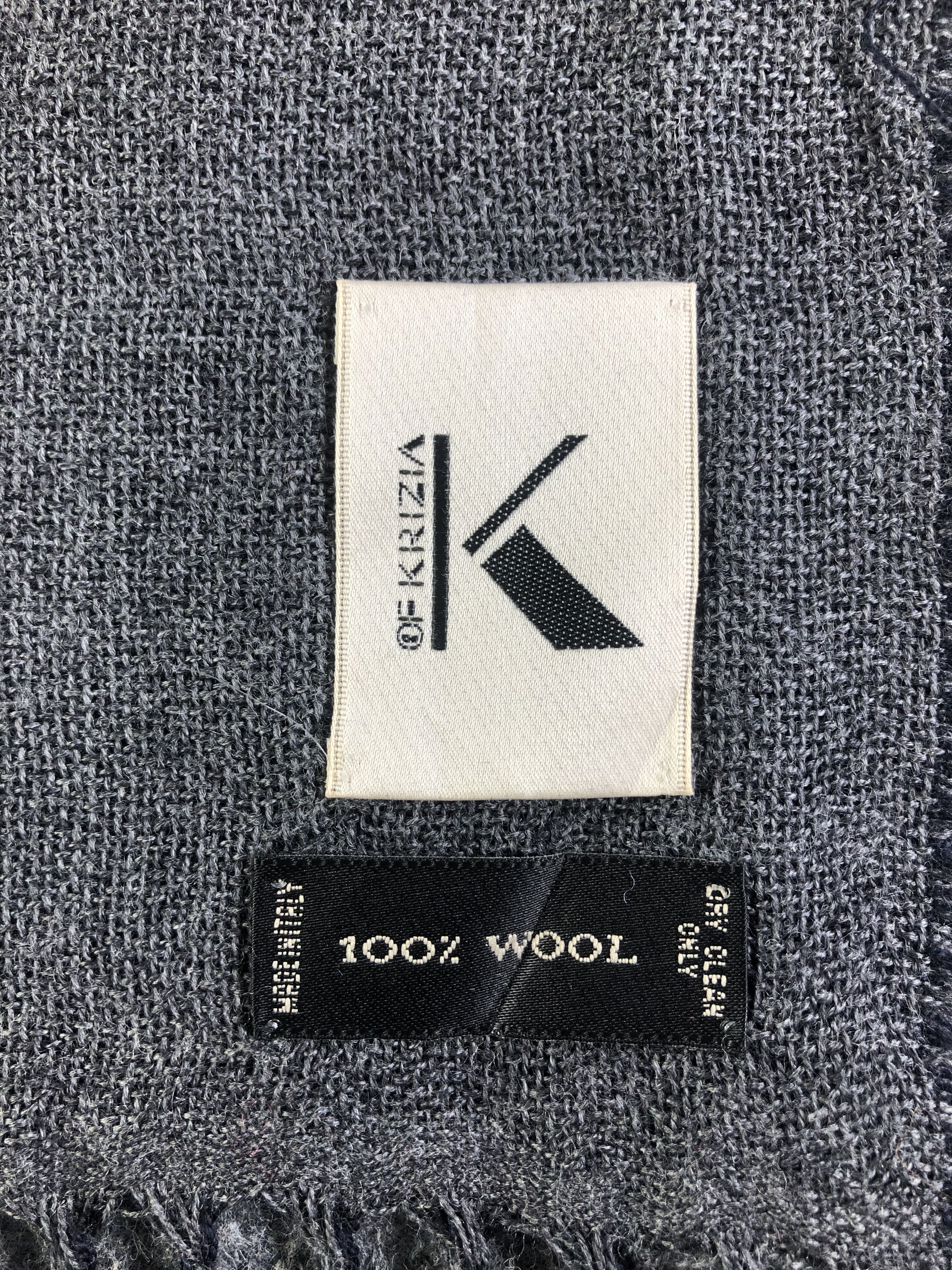 Krizia Uomo Krizia Lambswool Scarf / Muffler / Neckwear SS1261 Size ONE SIZE - 5 Thumbnail