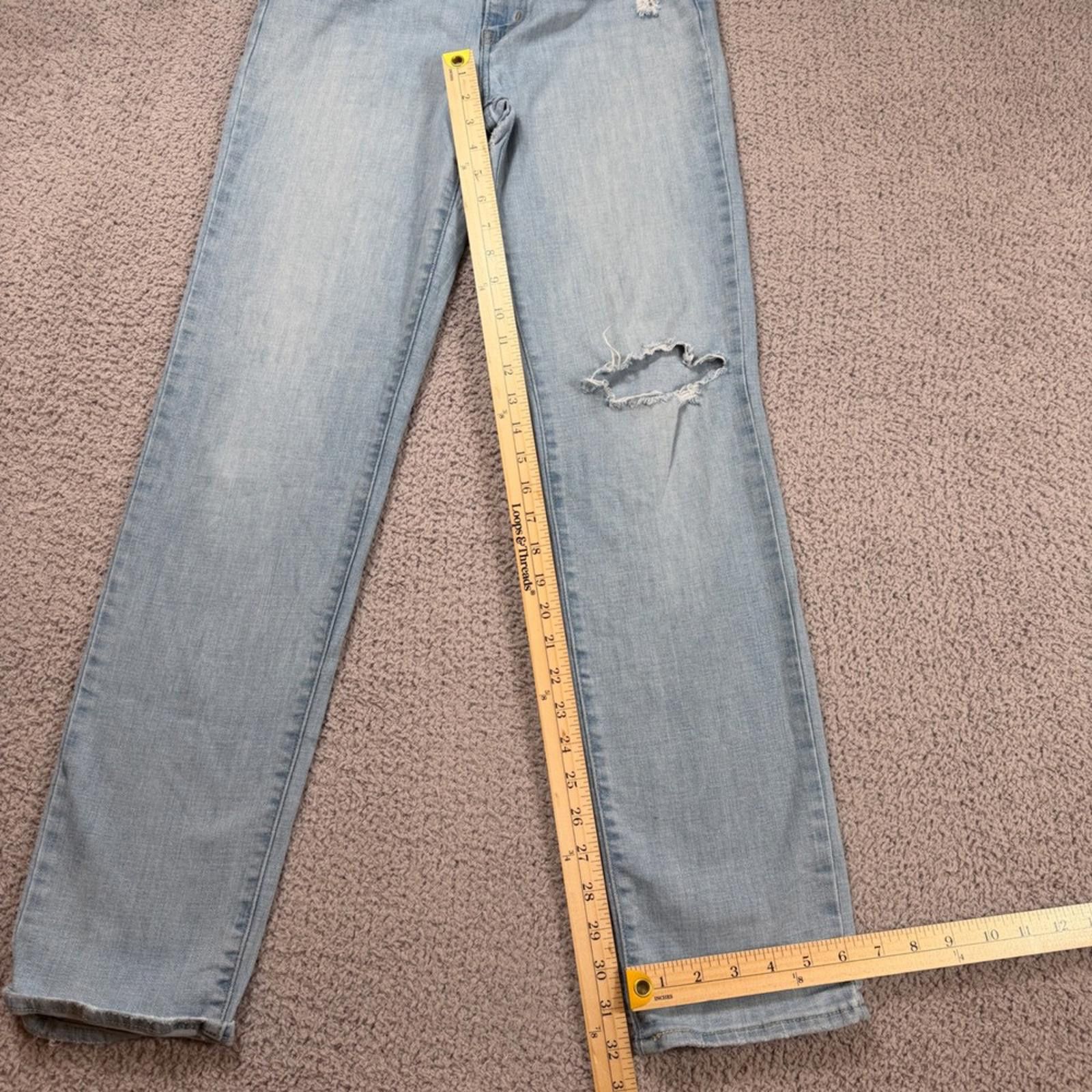 Levi's Levis 724 High Rise Straight Jeans 29x32 Light Wash Size 29" - 4 Thumbnail