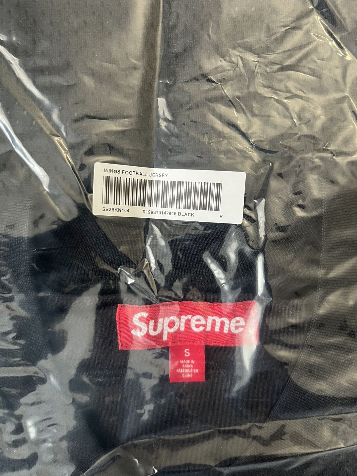 Supreme Supreme Wings Football Jersey Black S Small In Hand Size US S / EU 44-46 / 1 - 2 Thumbnail