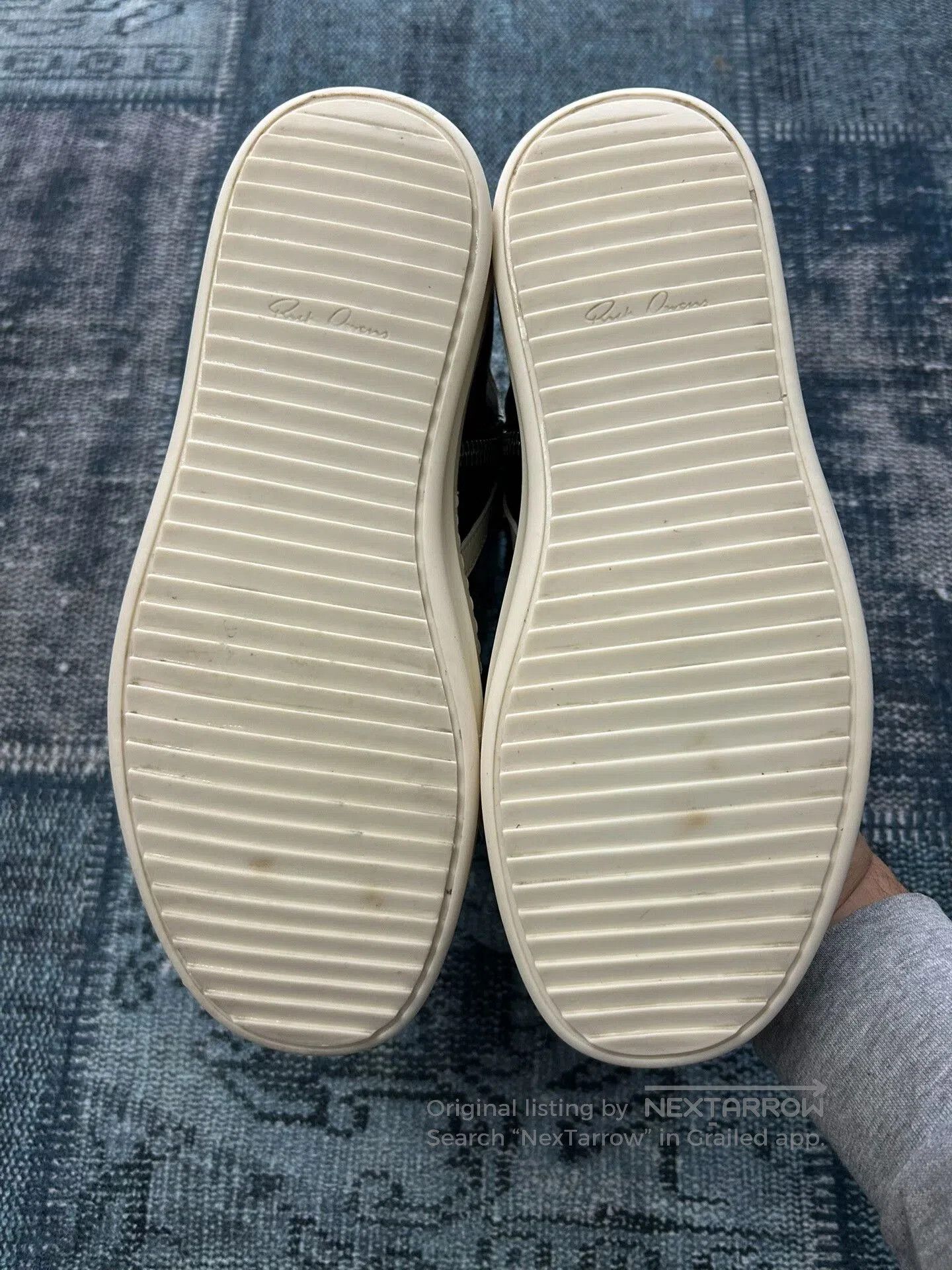 Rick Owens Rick Owens Triangle Design Leather Sneakers. Size US 5 / EU 37 - 7 Thumbnail