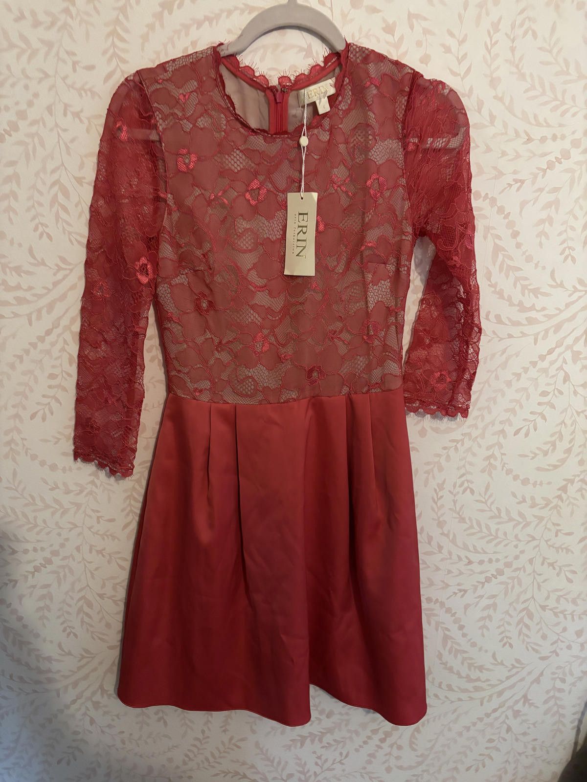 NWT Erin Fetherston Rosebud Fit/Flare Lace Long Sleeve Dress -  ilac.rochib.com