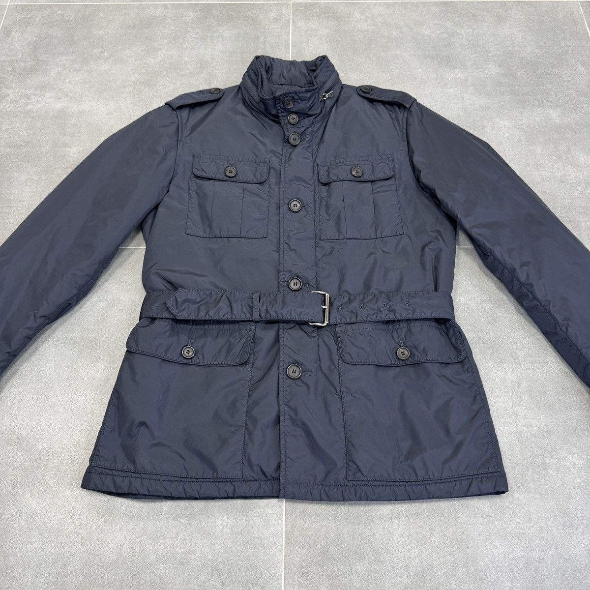 Prada Rare Prada Milano Nylon Navy Blue Jacket Size 50 Size US M / EU 48-50 / 2 - 5 Thumbnail