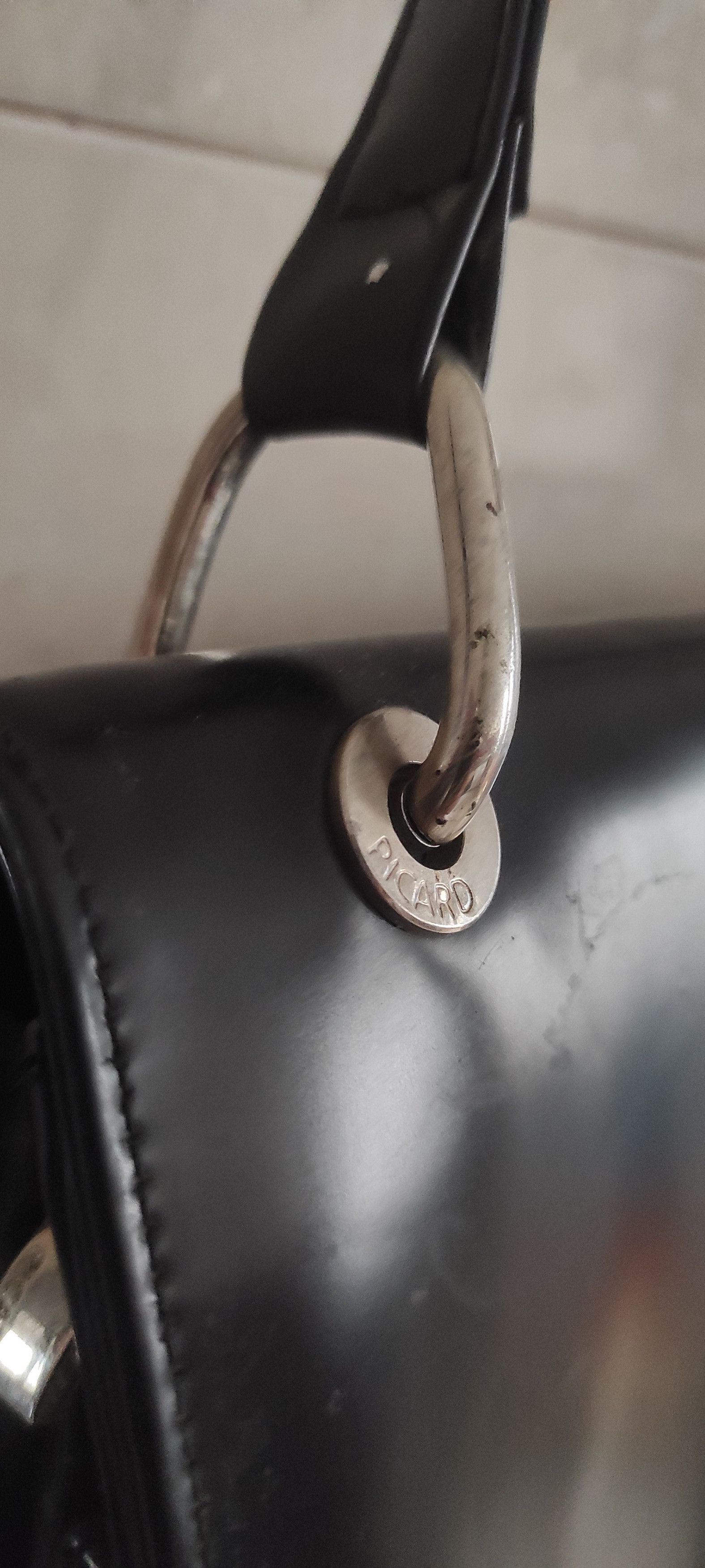Leather × PICARD Vintage Picard Genuine Leather Women's Black Shoulder Bag Size ONE SIZE - 14 Thumbnail