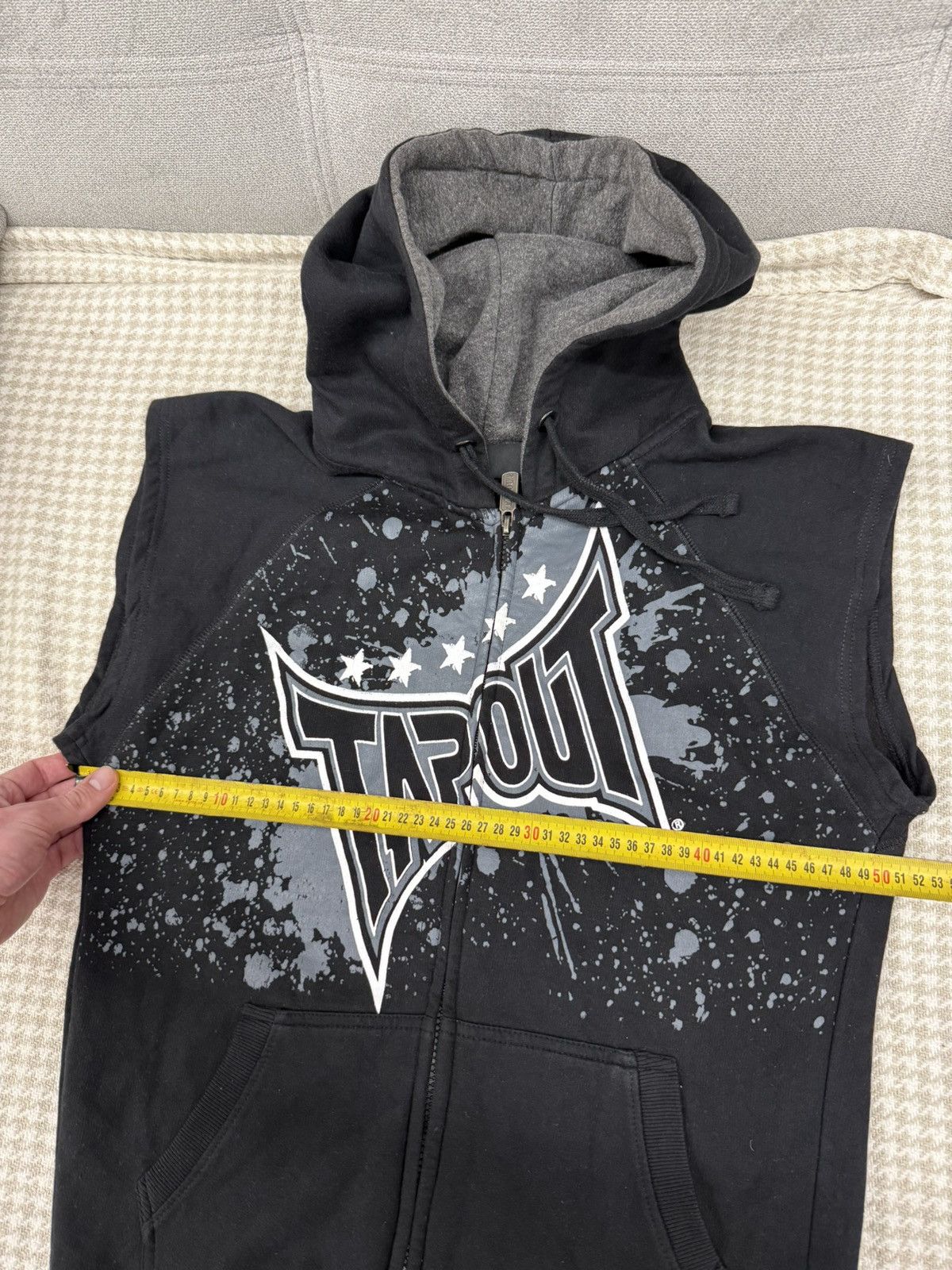 Tapout Tapout Crazy Y2K Vintage Zip Hoodie Vest Size US M / EU 48-50 / 2 - 10 Thumbnail