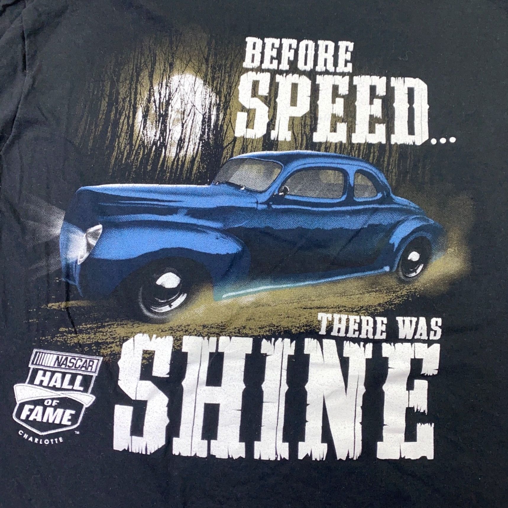 NASCAR VINTAGE Nascar Mens Shirt L Black Charlotte Hall of Fame Racing Moonshine Speed Shirt Mens Black Nascar Hall of Fame Moonshine Speed 90s? Size US L / EU 52-54 / 3 - 6 Thumbnail
