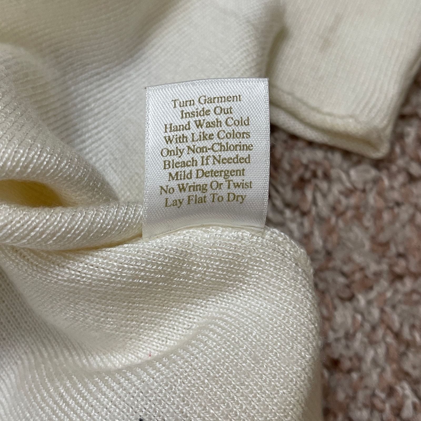 Vintage VTG Y2K Caslon Cream Sweater Mock Turtle Neck Cozy Scandi Size M / US 6-8 / IT 42-44 - 19 Thumbnail