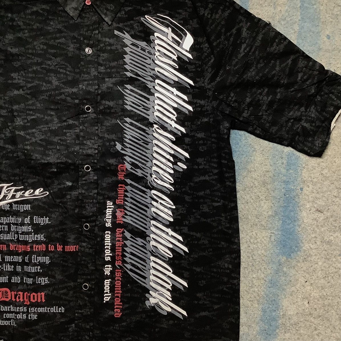 Designer × Hysteric Glamour × If Six Was Nine Y2k DjFree ifsixwasnine poem shirt like dogtown Size US L / EU 52-54 / 3 - 3 Thumbnail