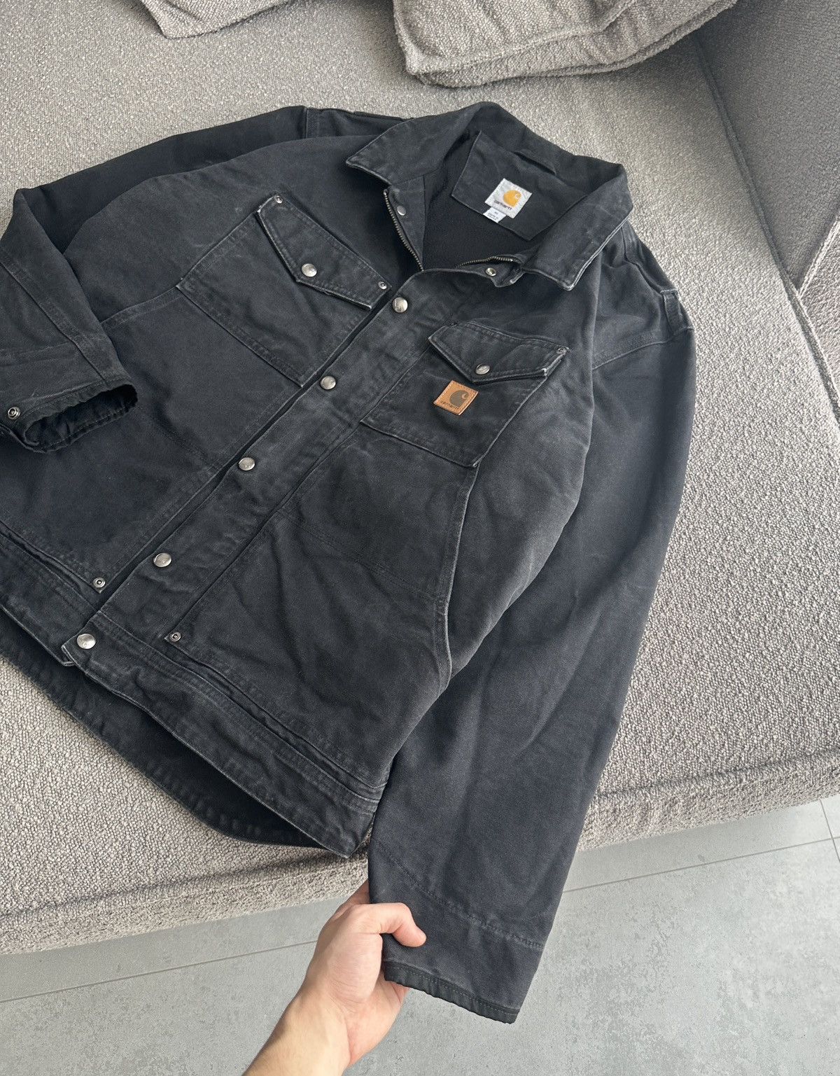 Carhartt × Vintage Vintage CARHARTT Berwick Workwear Fleece Lined Jacket 101230 Size US XL / EU 56 / 4 - 5 Thumbnail