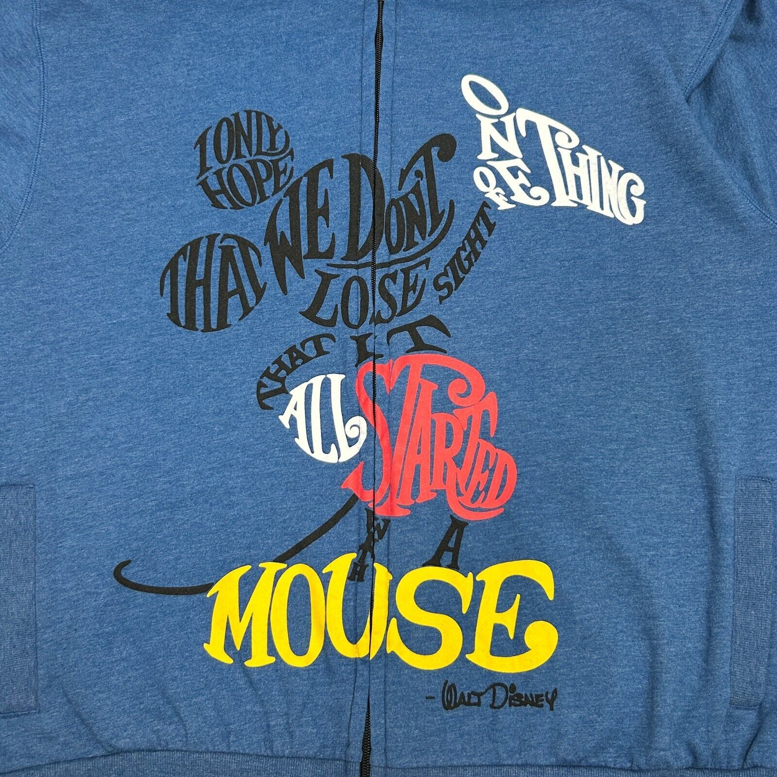 Disney Walt Disney It All Started With a Mouse Hoodie XL X-Large Size US XL / EU 56 / 4 - 4 Thumbnail