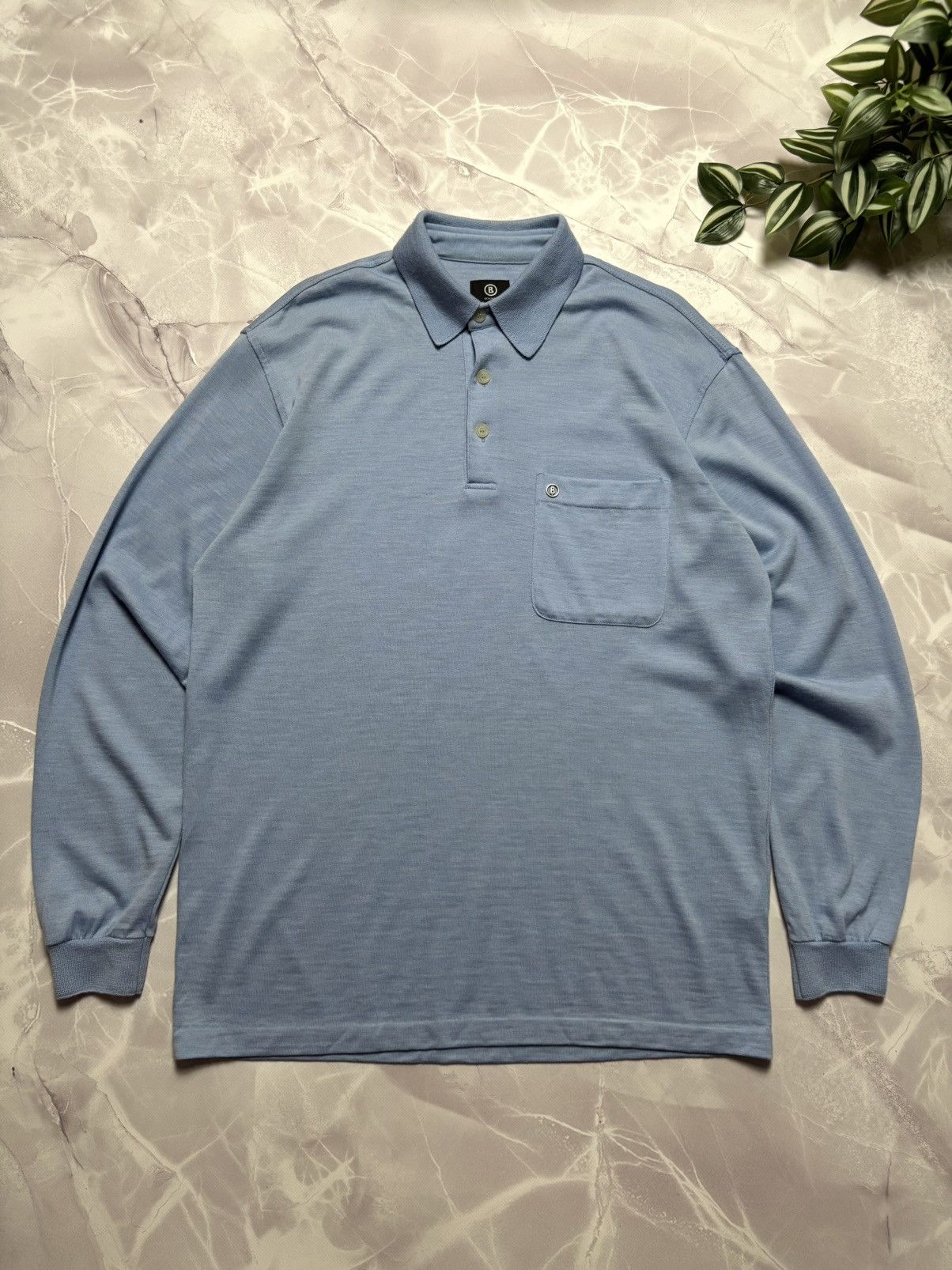Bogner Bogner Wool Sweater Metal Logo Blue Men's Size M Size US M / EU 48-50 / 2 - 1 Thumbnail