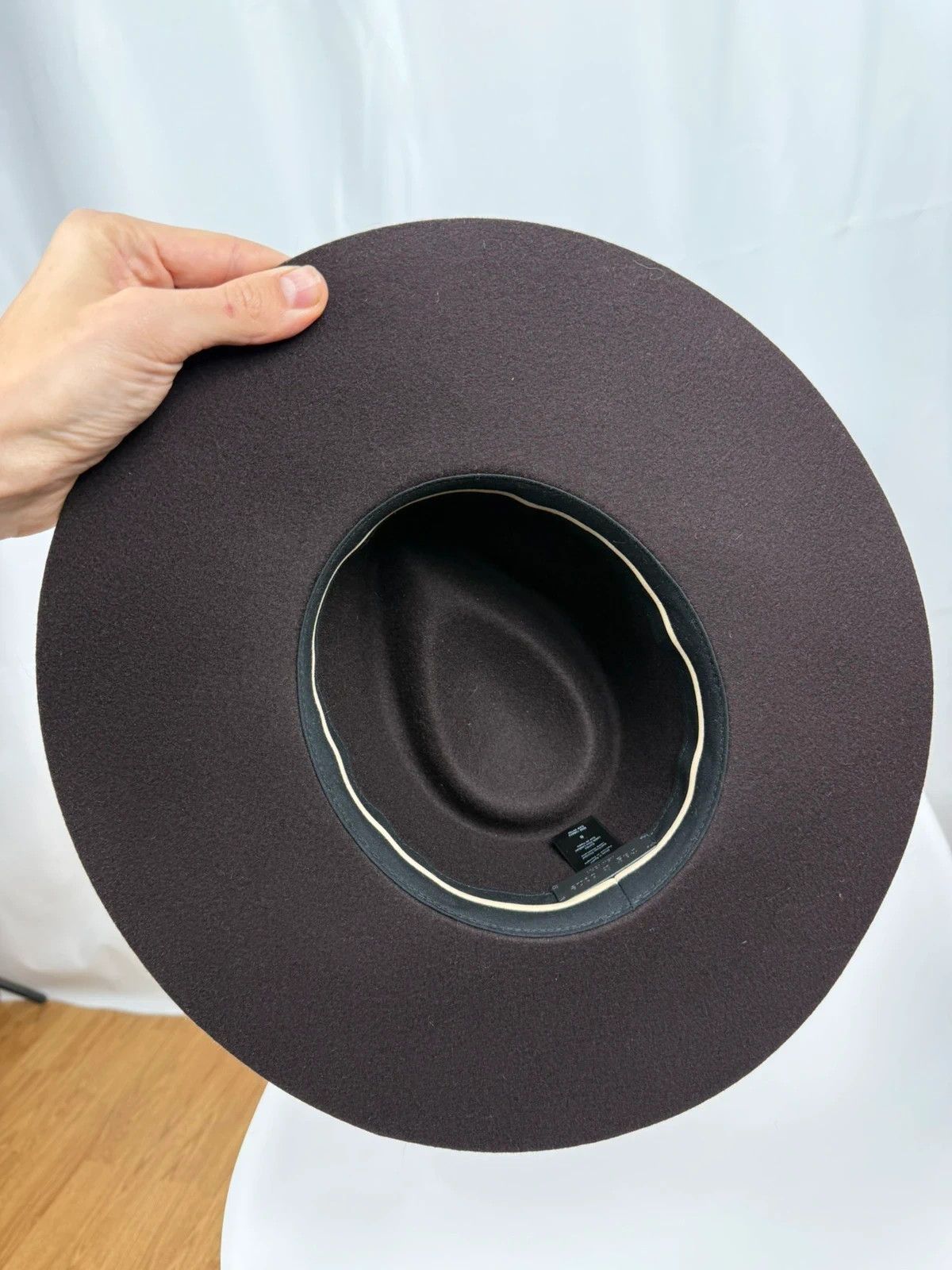 Rag & Bone Rag & Bone Kacy Fedora Hat Wool Leather Womens size S Size ONE SIZE - 4 Thumbnail
