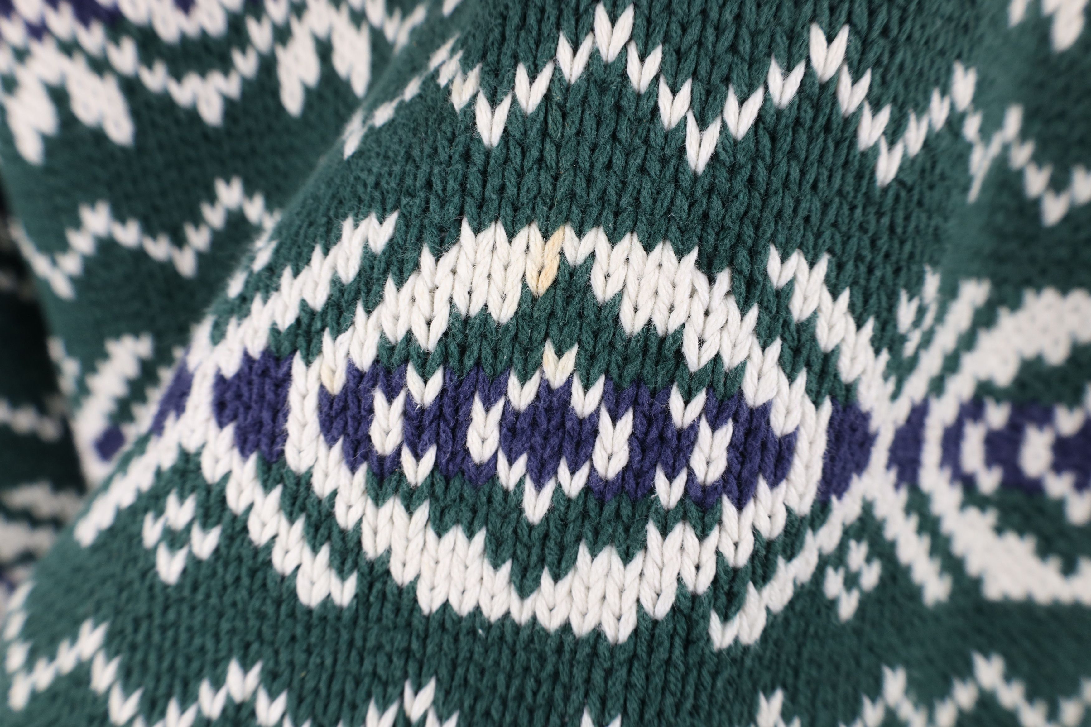 Gap Vintage 90s Gap Heavyweight Fair Isle Cotton Marled Sweater Size US XL / EU 56 / 4 - 5 Thumbnail