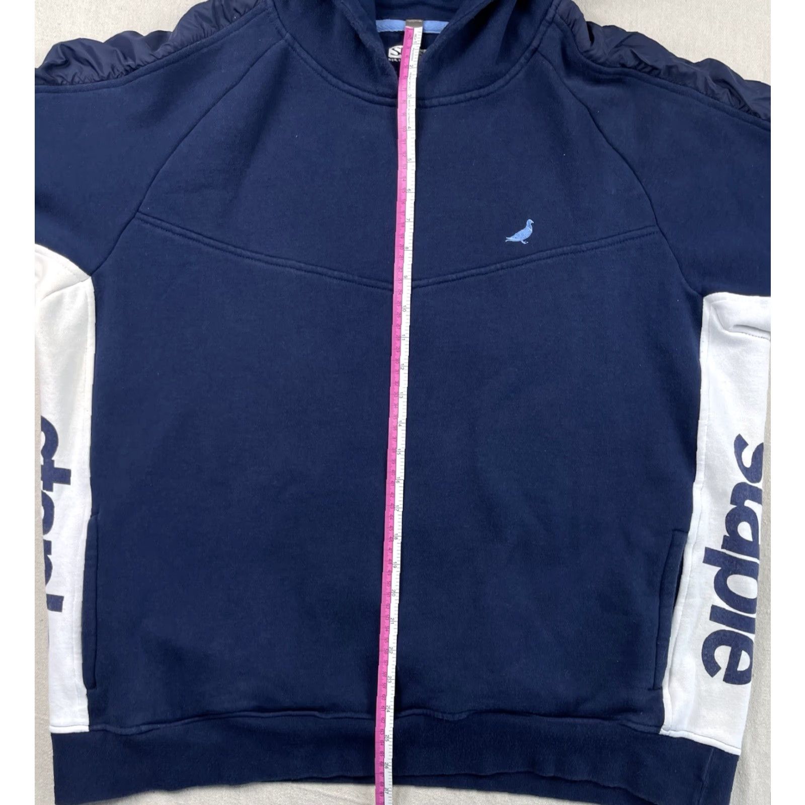 Nike Staple Pigeon Dunk Hoodie Pullover XXL Blue Long Sleeve Skateboarding 90s Mens Size US XXL / EU 58 / 5 - 6 Thumbnail