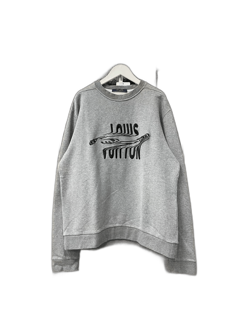 Louis Vuitton Louis Vuitton Gray Embroidered Sweatshirt Size US M / EU 48-50 / 2 - 1 Thumbnail