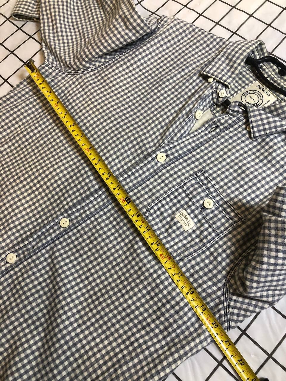Diesel Diesel Flannel Long Sleeve Button Shirt Checked Pattern Size US XL / EU 56 / 4 - 6 Thumbnail