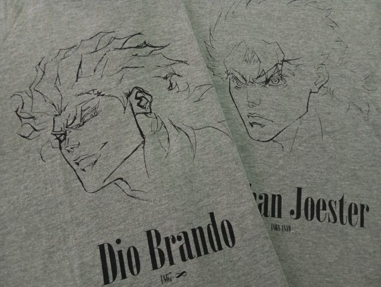 Japanese Brand 2pcs Jojo Bizarre Adventure Dio vs Jonathan 💥 Anime Tshirts Size US M / EU 48-50 / 2 - 1 Thumbnail