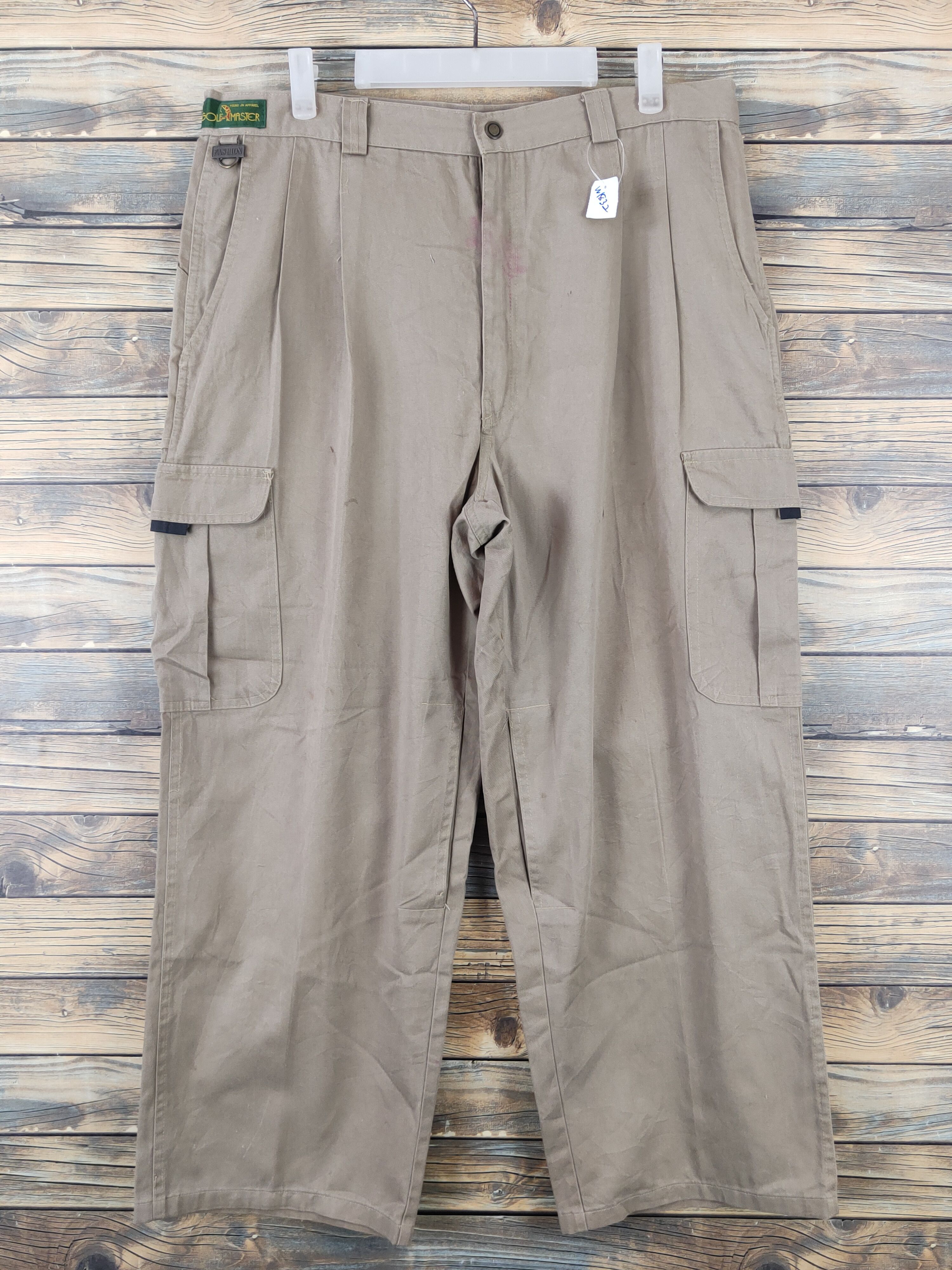 Japanese Brand Golf Master Brown Multipocket Tactical Cargo Pants #W1832 Size US 36 / EU 52 - 1 Thumbnail