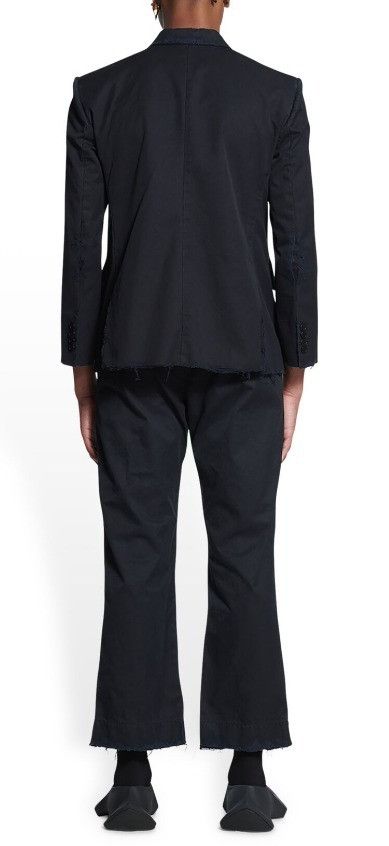 Balenciaga o1srvl11e0425 Shrunk Jacket in Black Size US M / EU 48-50 / 2 - 5 Thumbnail