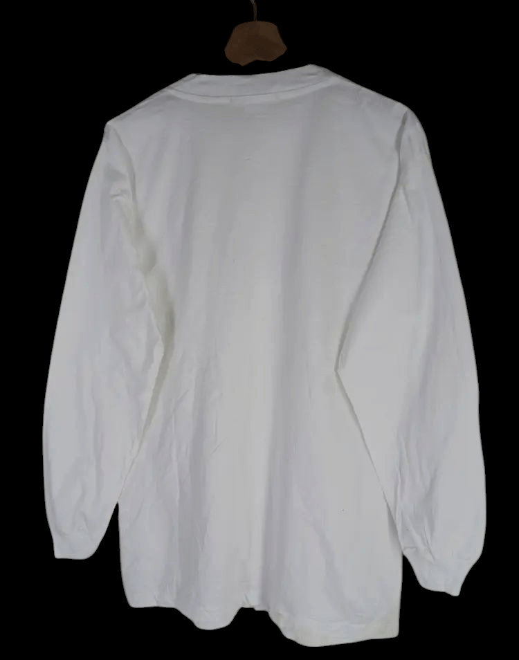 Yves Saint Laurent Vintage Yves Saint Laurent Spellout Logo Long Sleeve Tshirt Size US M / EU 48-50 / 2 - 4 Thumbnail