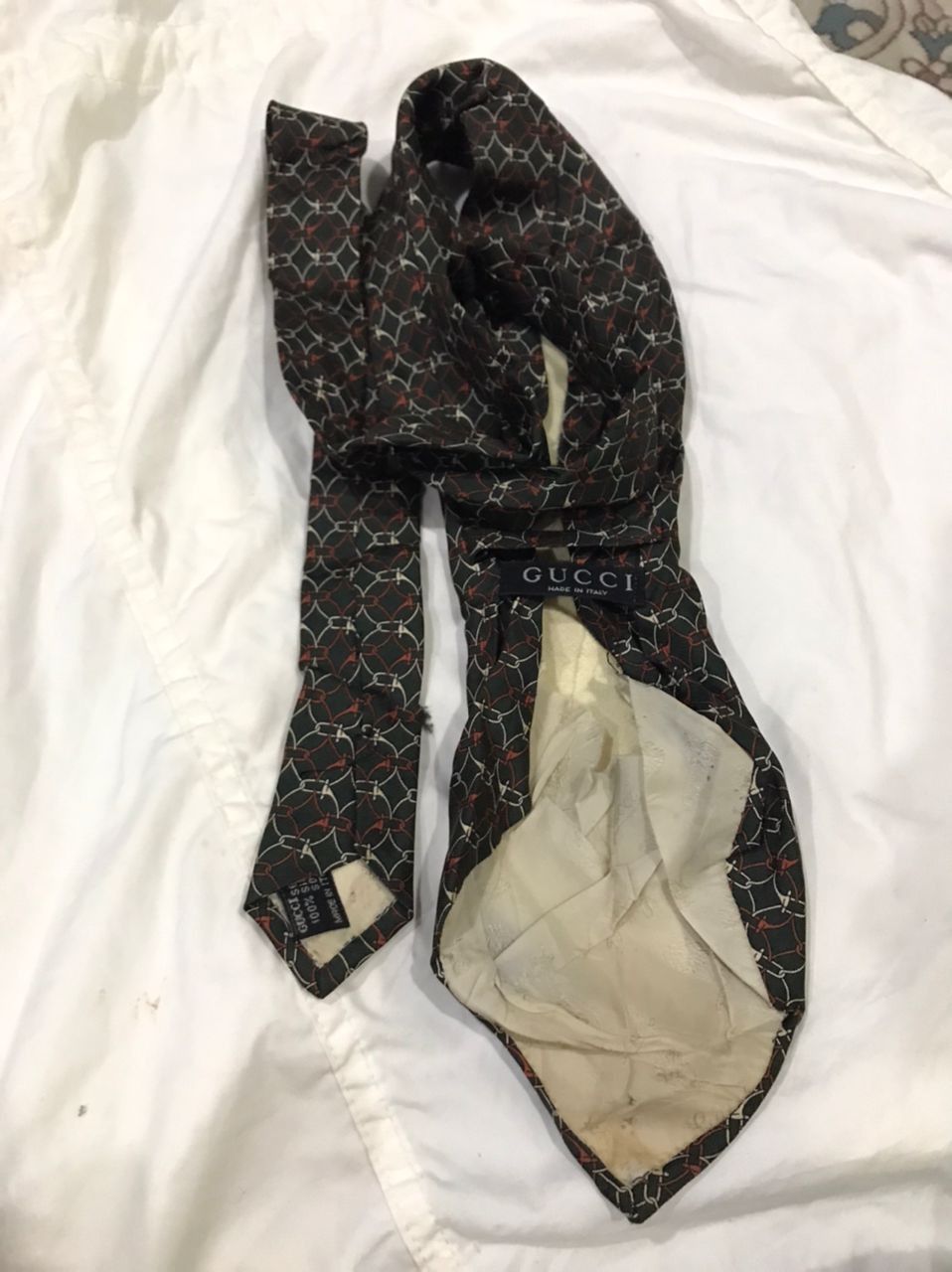 Gucci Gucci ties distressed made in italy Size ONE SIZE - 5 Thumbnail