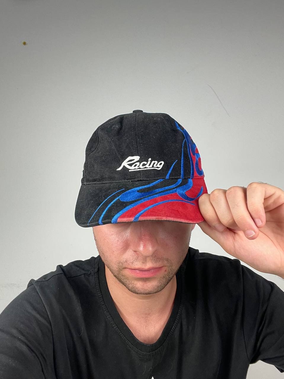 Vintage Vintage Racing Cap 90s F1 Nascar Size ONE SIZE - 1 Thumbnail