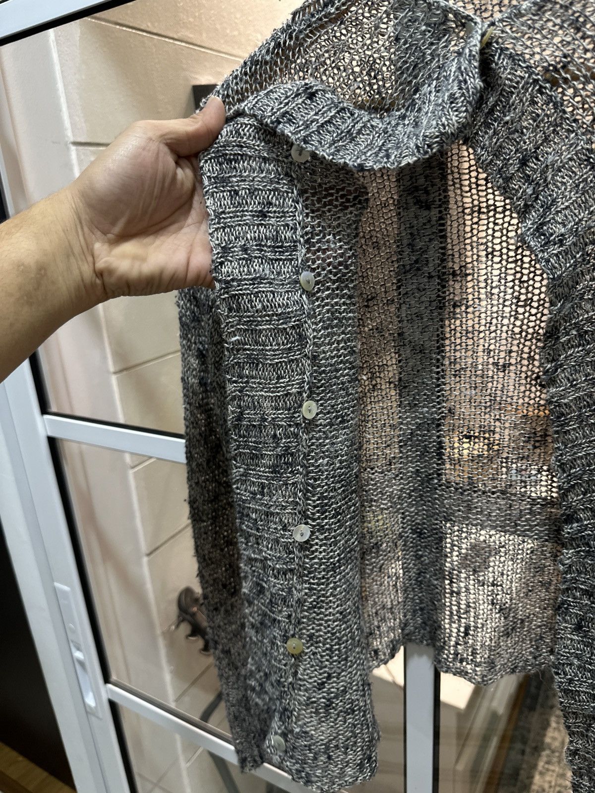 Issey Miyake Plantation By Issey Miyake Fishnet Cardigan (Hemp) Size US M / EU 48-50 / 2 - 10 Thumbnail
