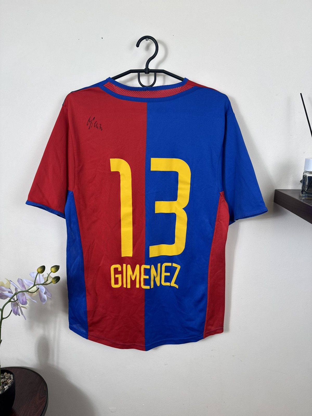 Nike Nike FC Basel Jersey 2002-04 #13 Gimenez Soccer Signature S Size US S / EU 44-46 / 1 - 14 Thumbnail