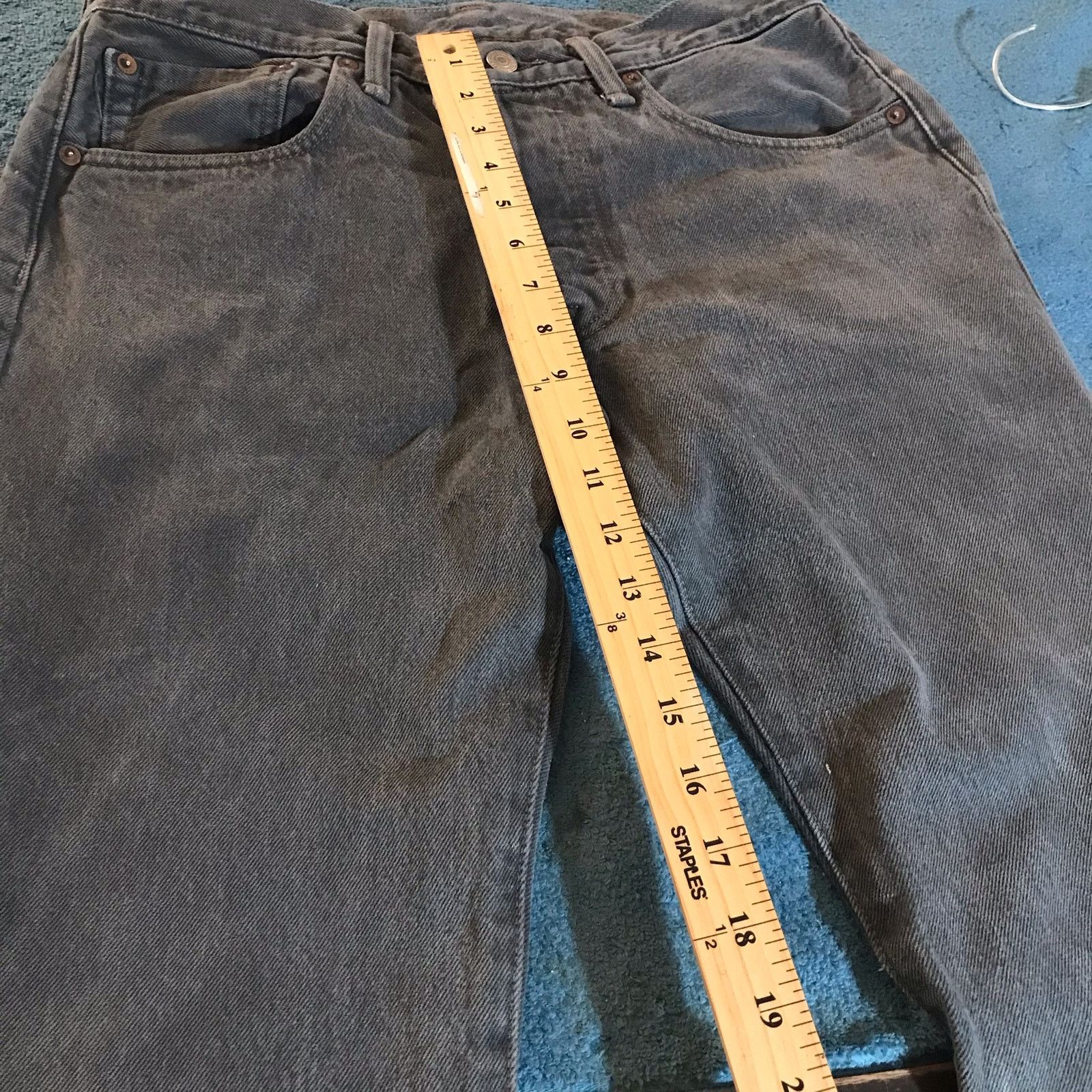 Levi's LEVI'S 501 Jeans Men's 30x32 Gray Button Fly Size US 30 / EU 46 - 7 Thumbnail