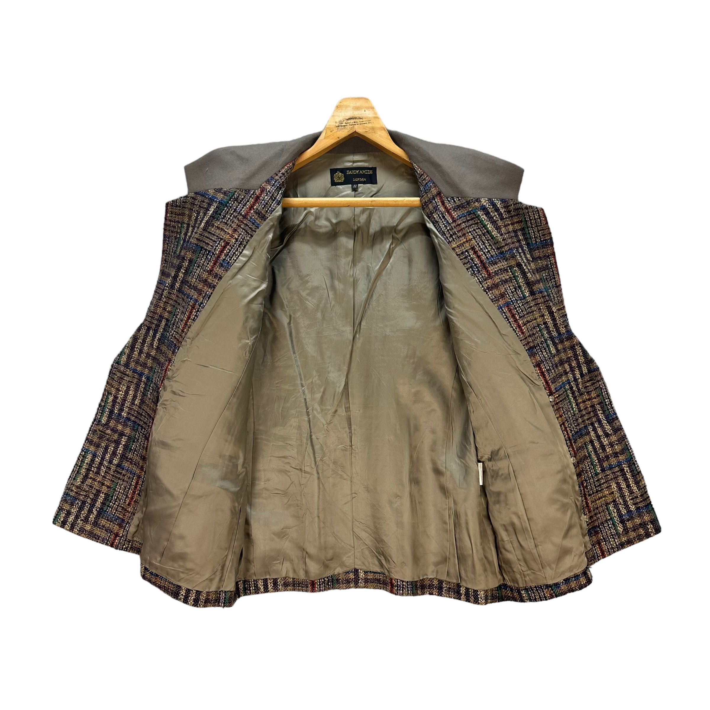 Hardy Amies HARDY AMIES COLORFUL DOUBLE BREASTED COAT JACKET #8382-006 Size M / US 6-8 / IT 42-44 - 7 Thumbnail
