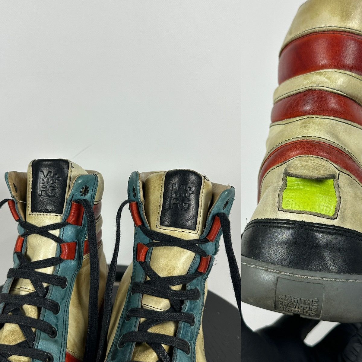 Marithe + Francois Girbaud 00s Vintage Marithé + François Girbaud High Top Sneakers Size US 8 / EU 41 - 21 Thumbnail