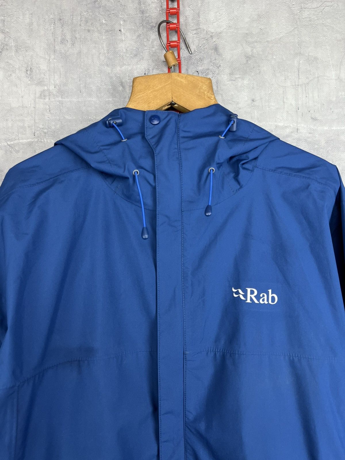 Rab RAB Men's Downpour Eco Hooded Jacket Blue Size XL Size US XL / EU 56 / 4 - 13 Thumbnail